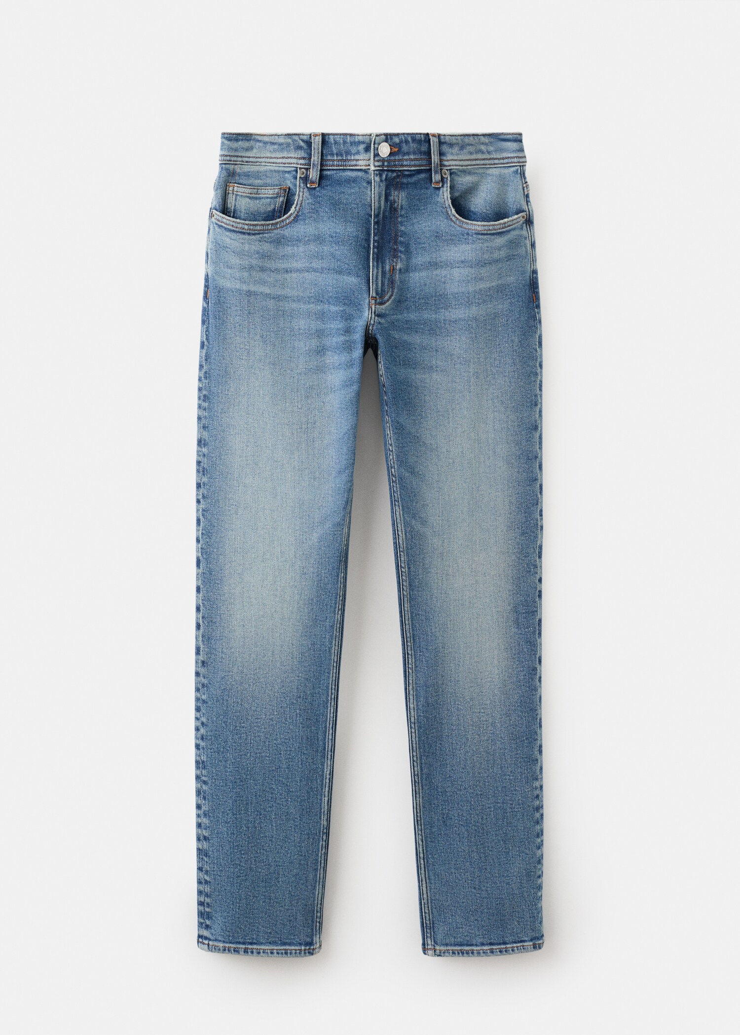 Jan slim-fit faded medium-wash Jeans - Article without model