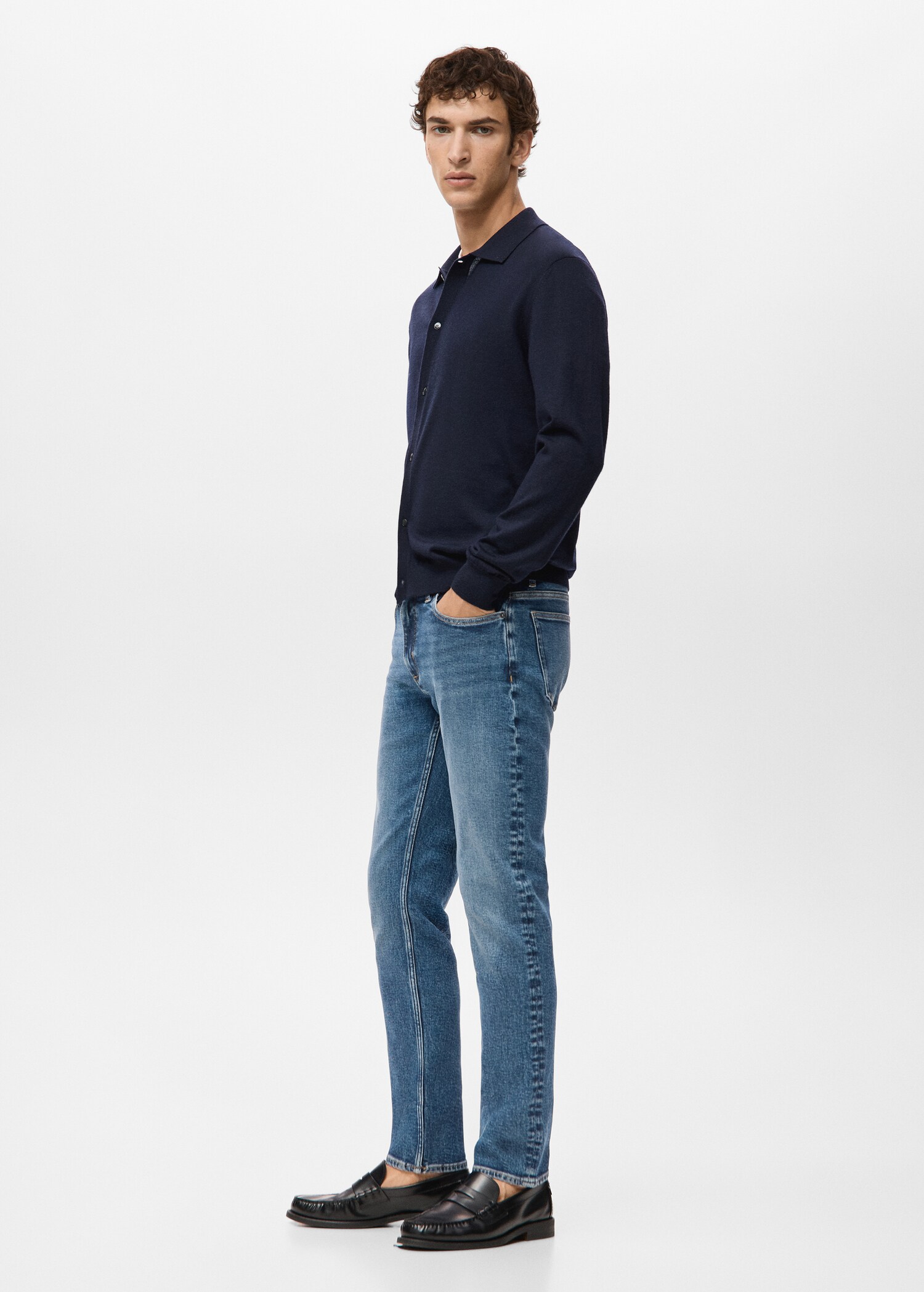 Jan slim-fit faded medium-wash Jeans - Details of the article 2