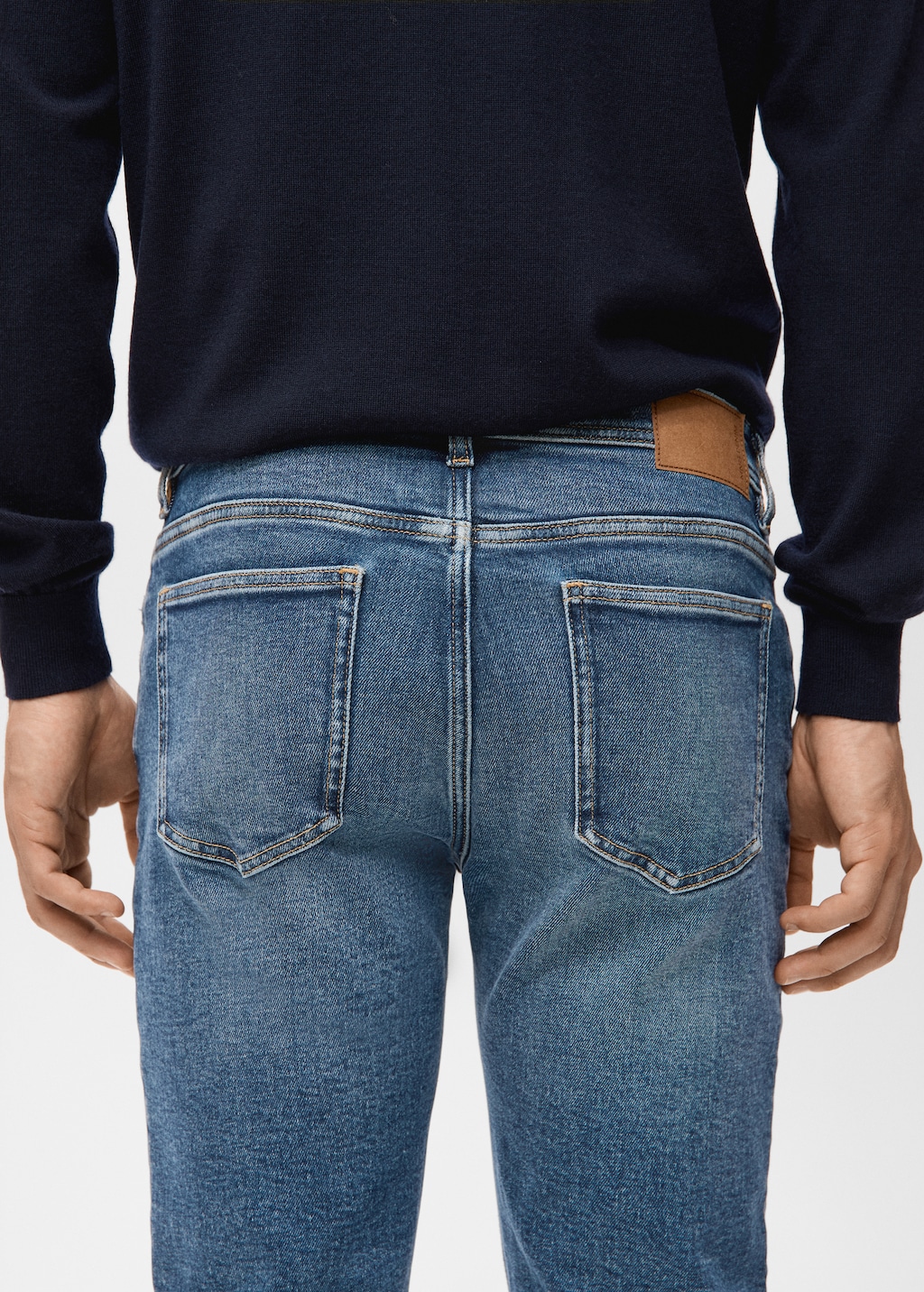 Jan slim-fit faded medium-wash Jeans