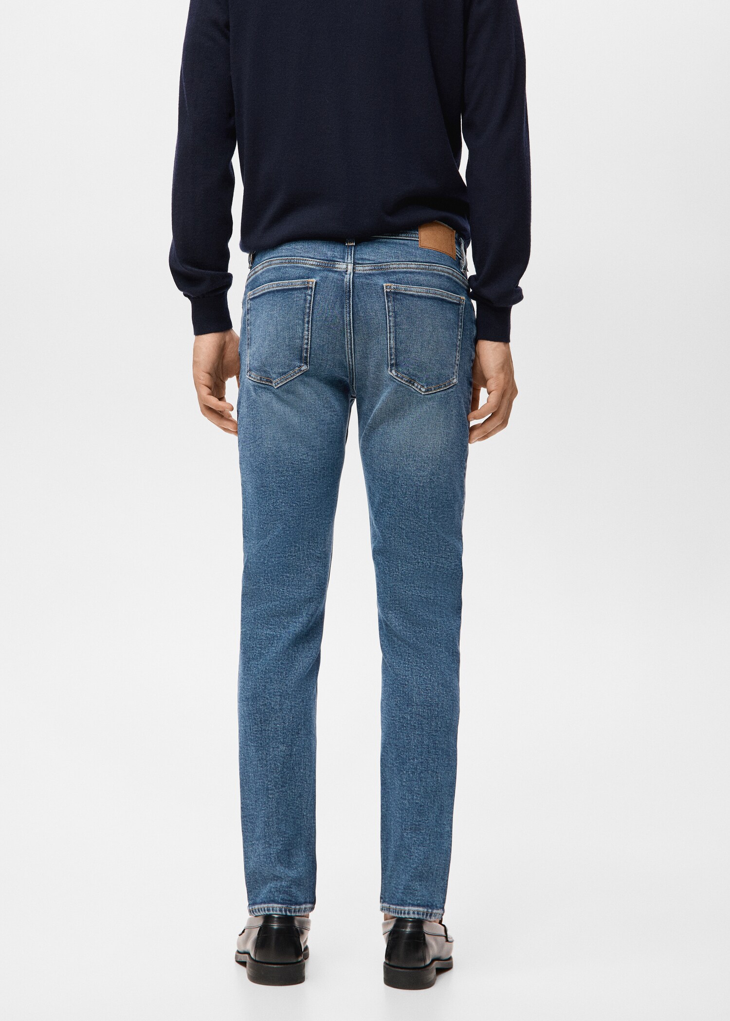 Jan slim-fit faded medium-wash Jeans - Reverse of the article