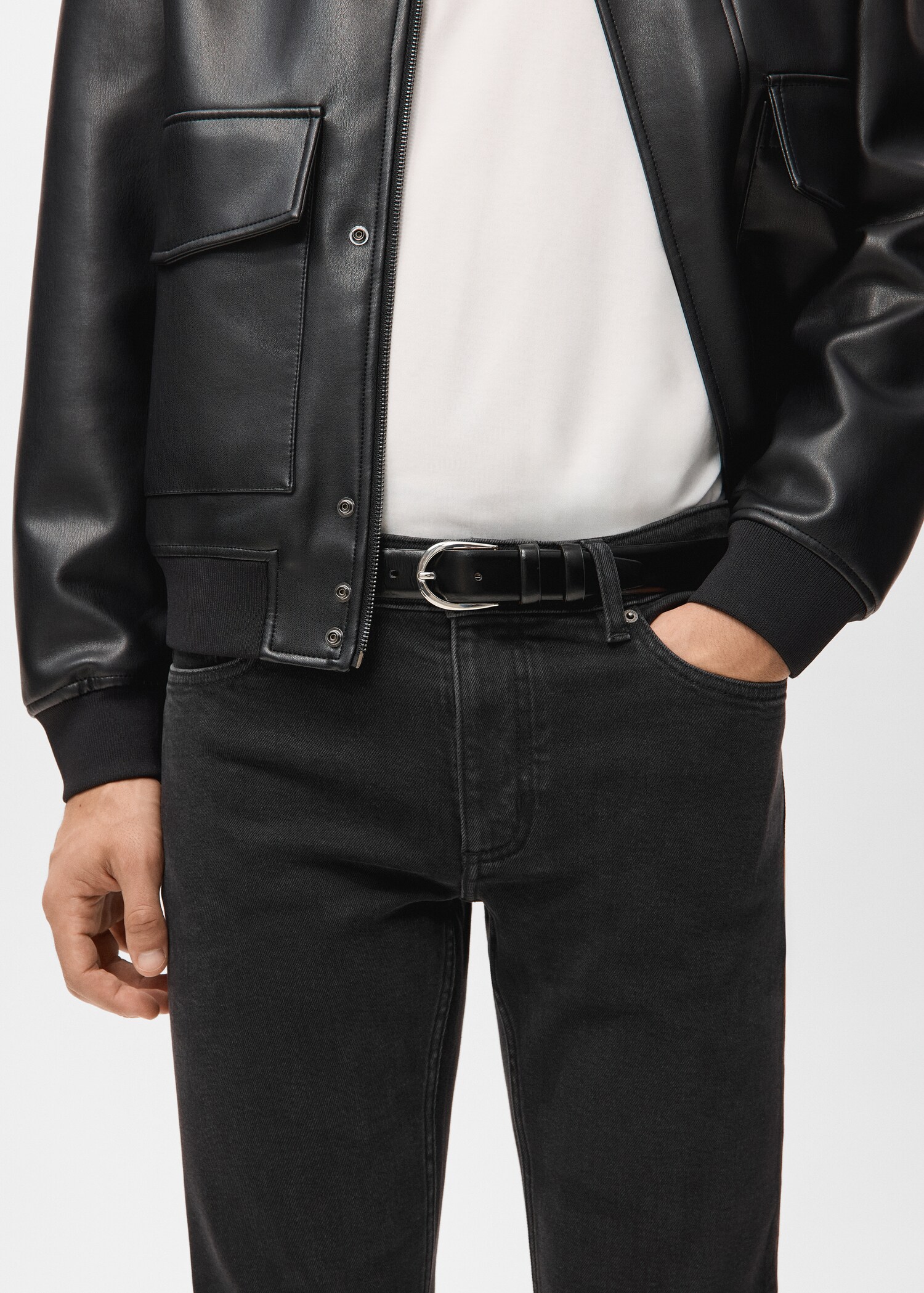 Slim fit black Jan jeans - Details of the article 1