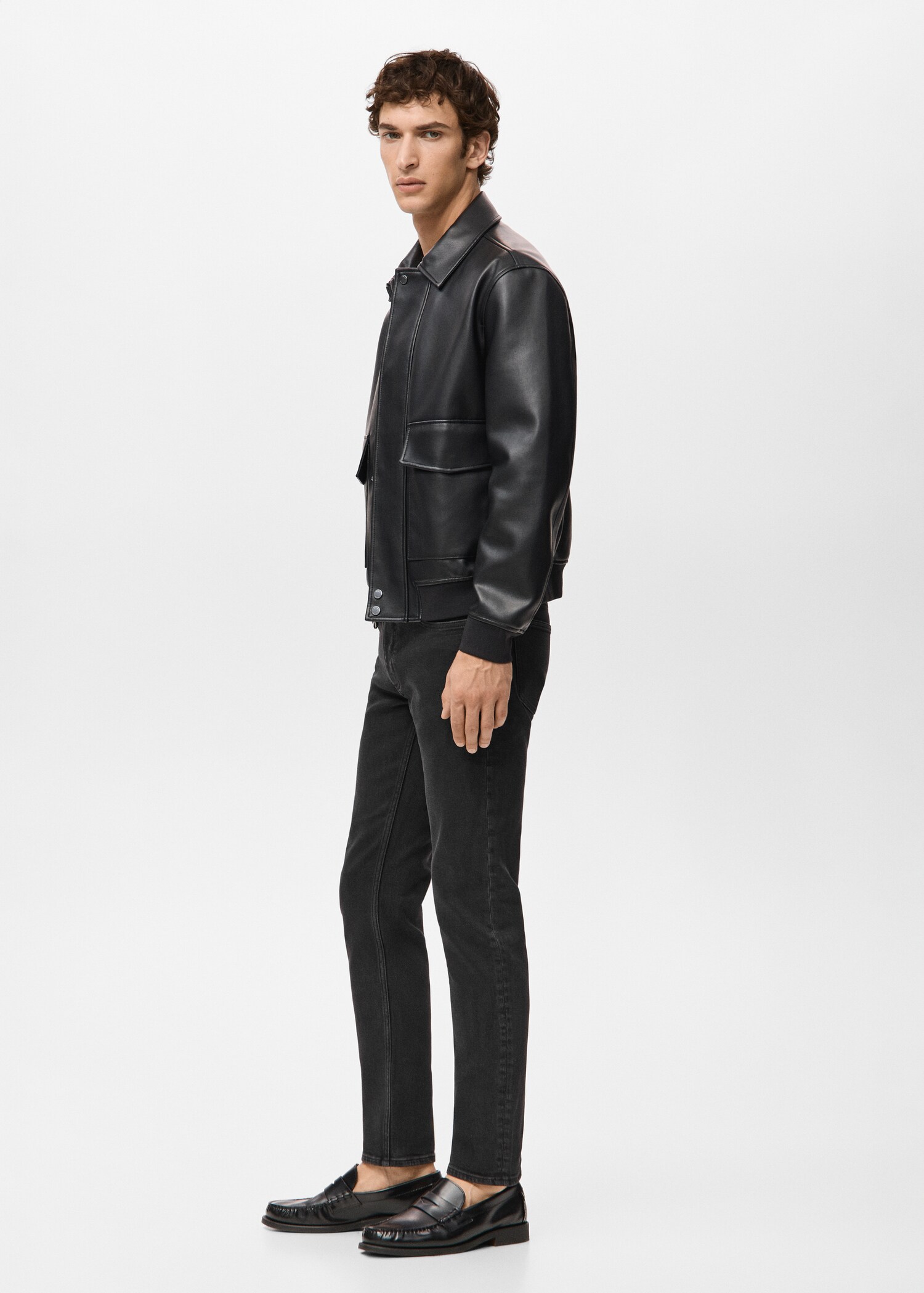 Slim fit black Jan jeans - Details of the article 2