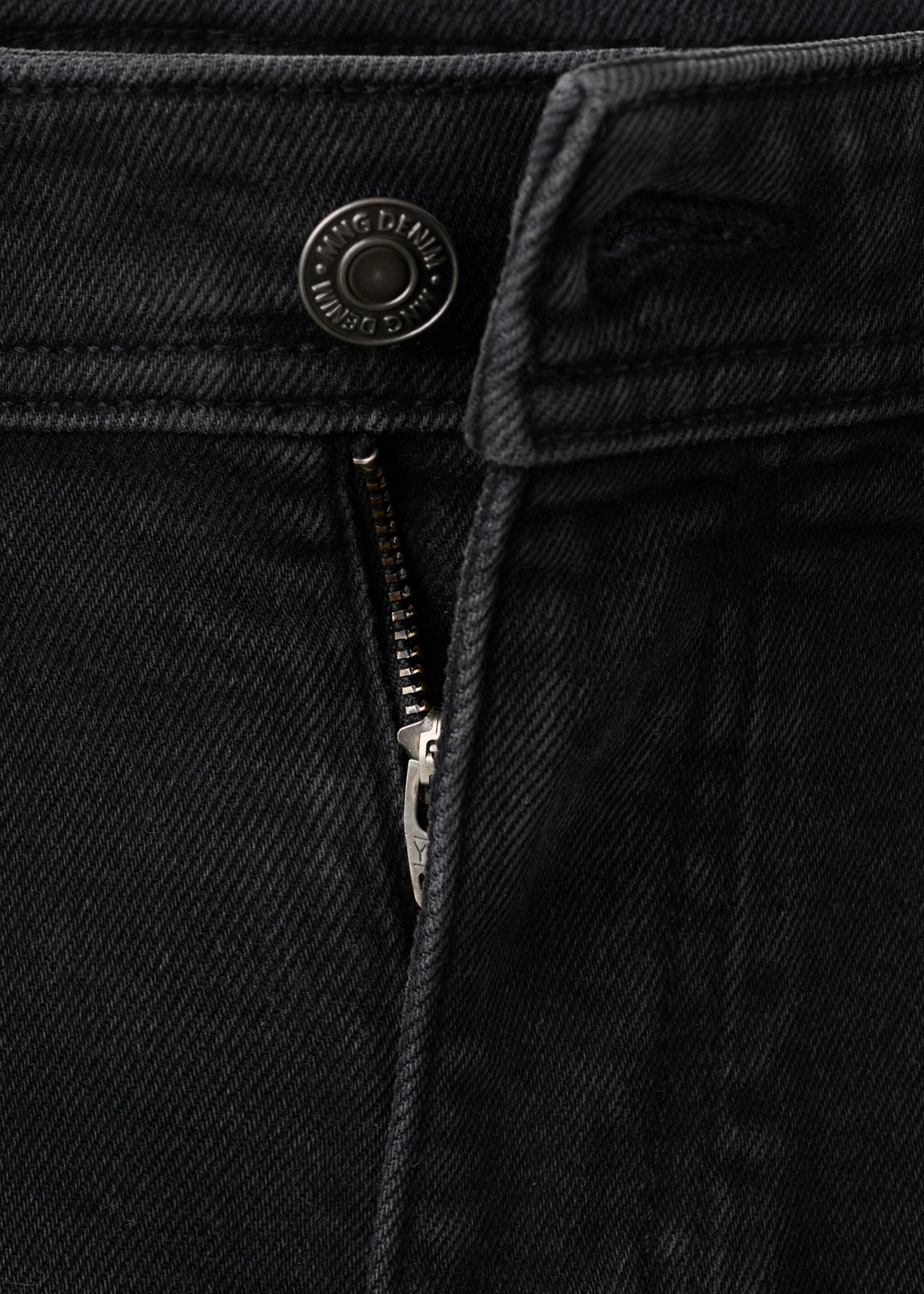 Slim fit black Jan jeans - Details of the article 8, Black denim. Ref: 27031196-00.