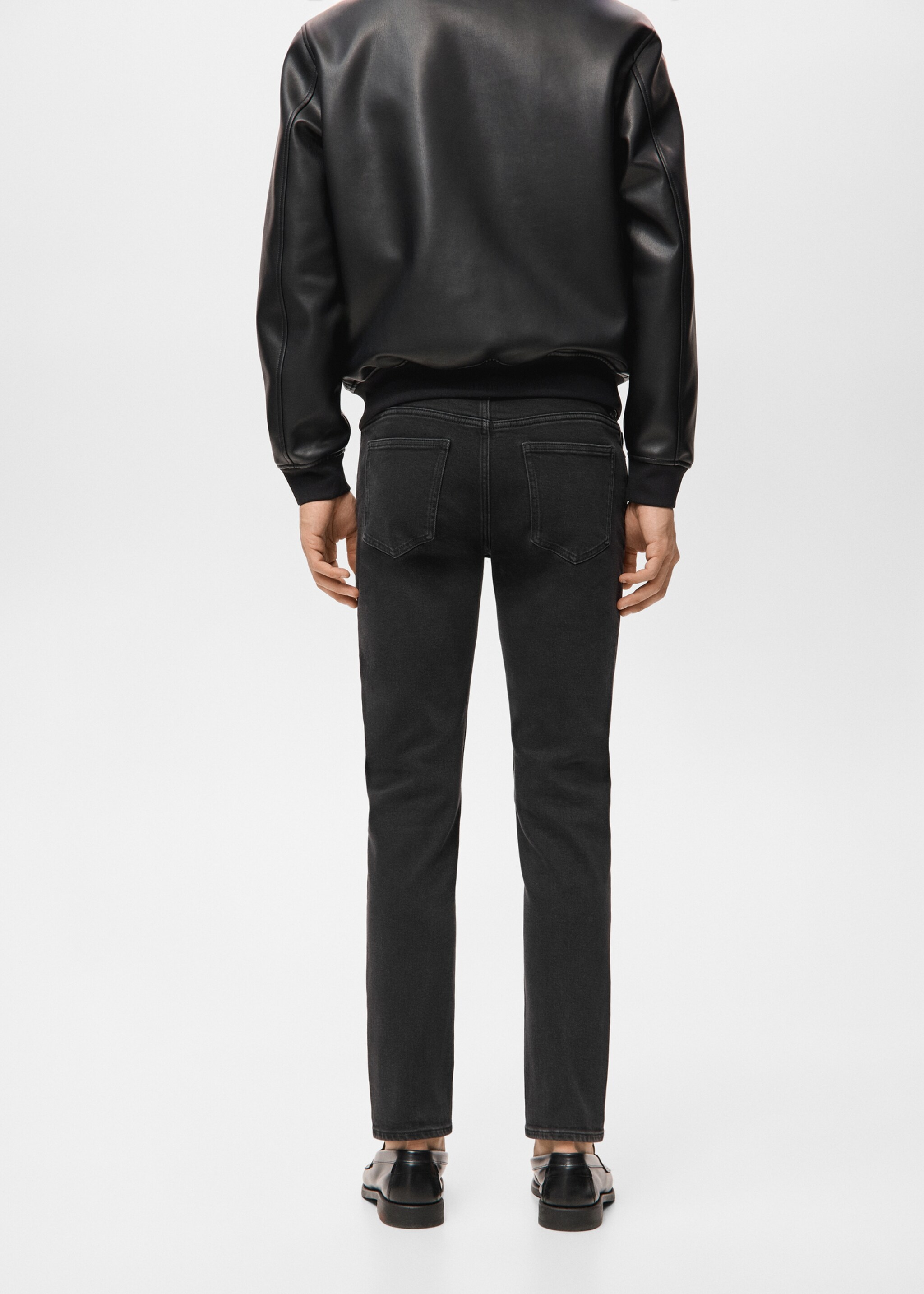 Slim fit black Jan jeans - Reverse of the article, Black denim. Ref: 27031196-00.