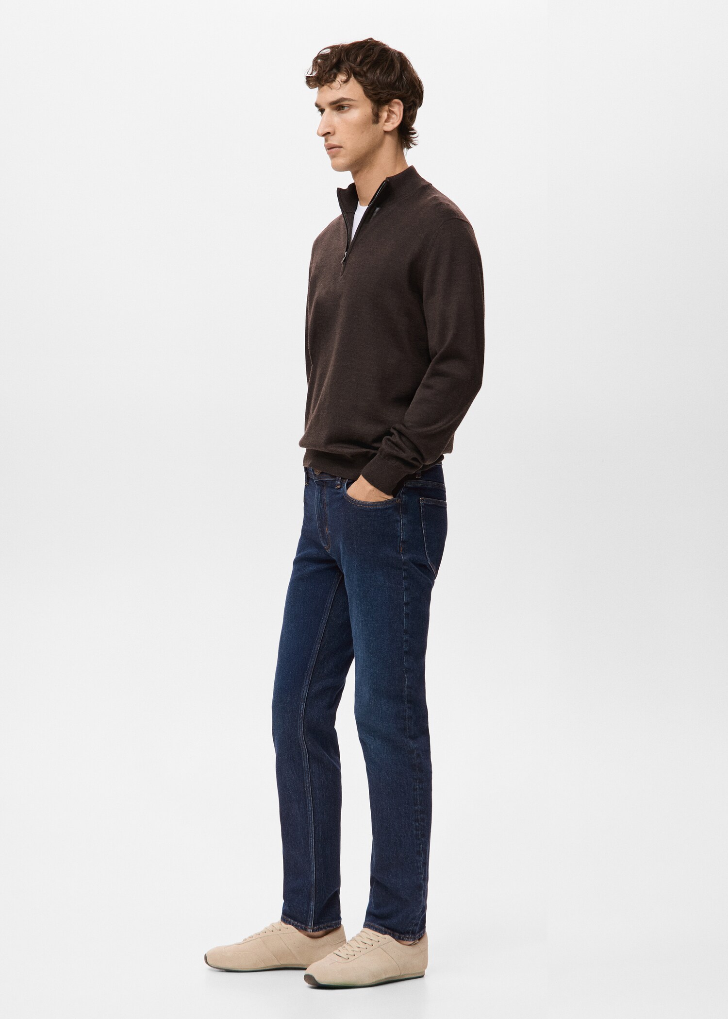 Jan slim-fit dark-wash jeans - Details of the article 2