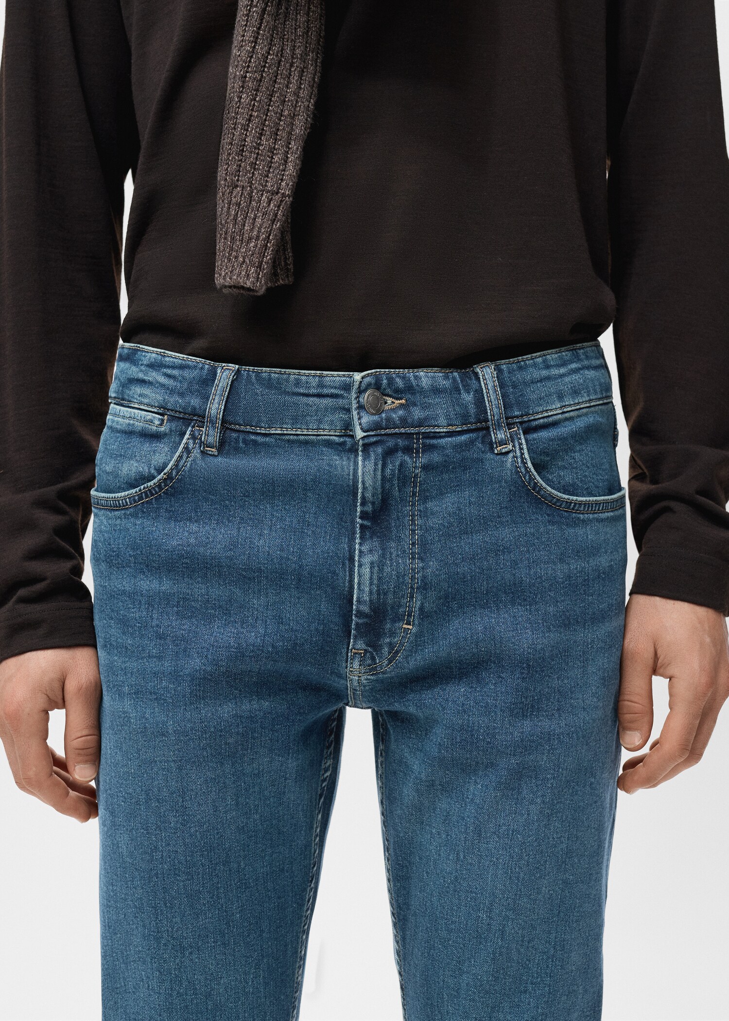 Jeans Patrick slim fit Ultra Soft Touch - Plano medio