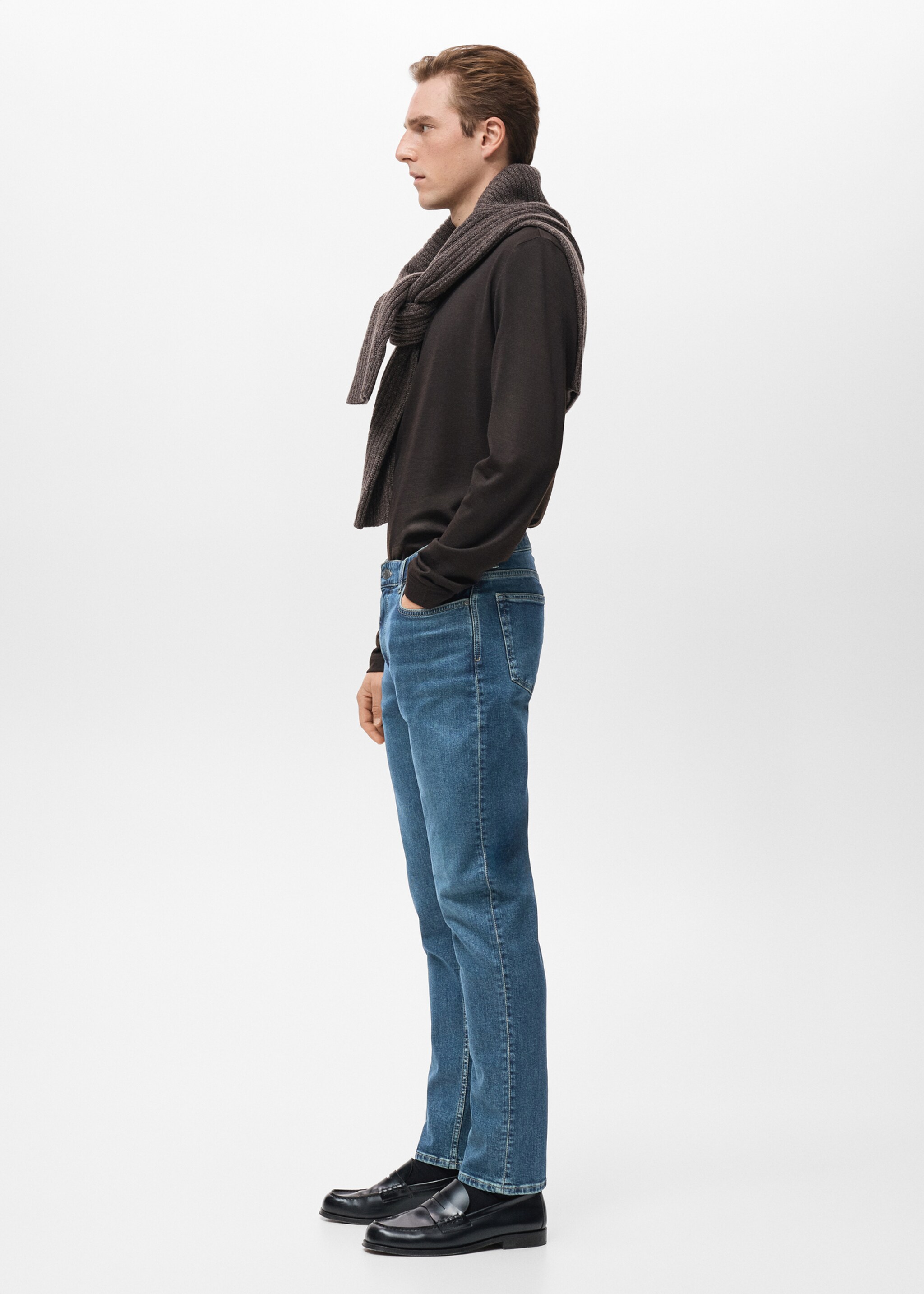 Jeans Patrick slim fit Ultra Soft Touch - Detalle del artículo 6, Azul oscuro vintage. Ref: 27031204-00.