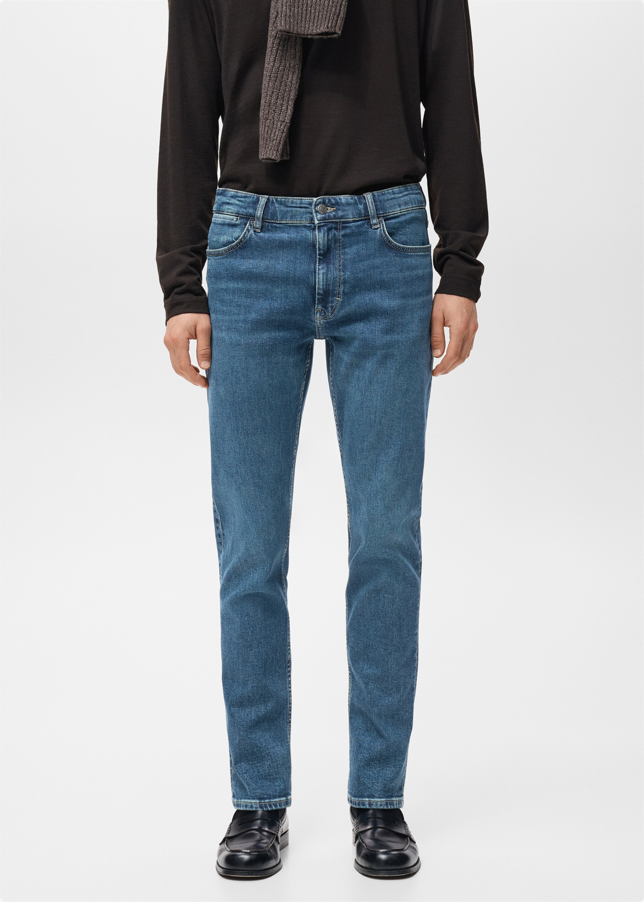 Jeans Patrick slim fit Ultra Soft Touch - Reverso del artículo, Azul oscuro vintage. Ref: 27031204-00.