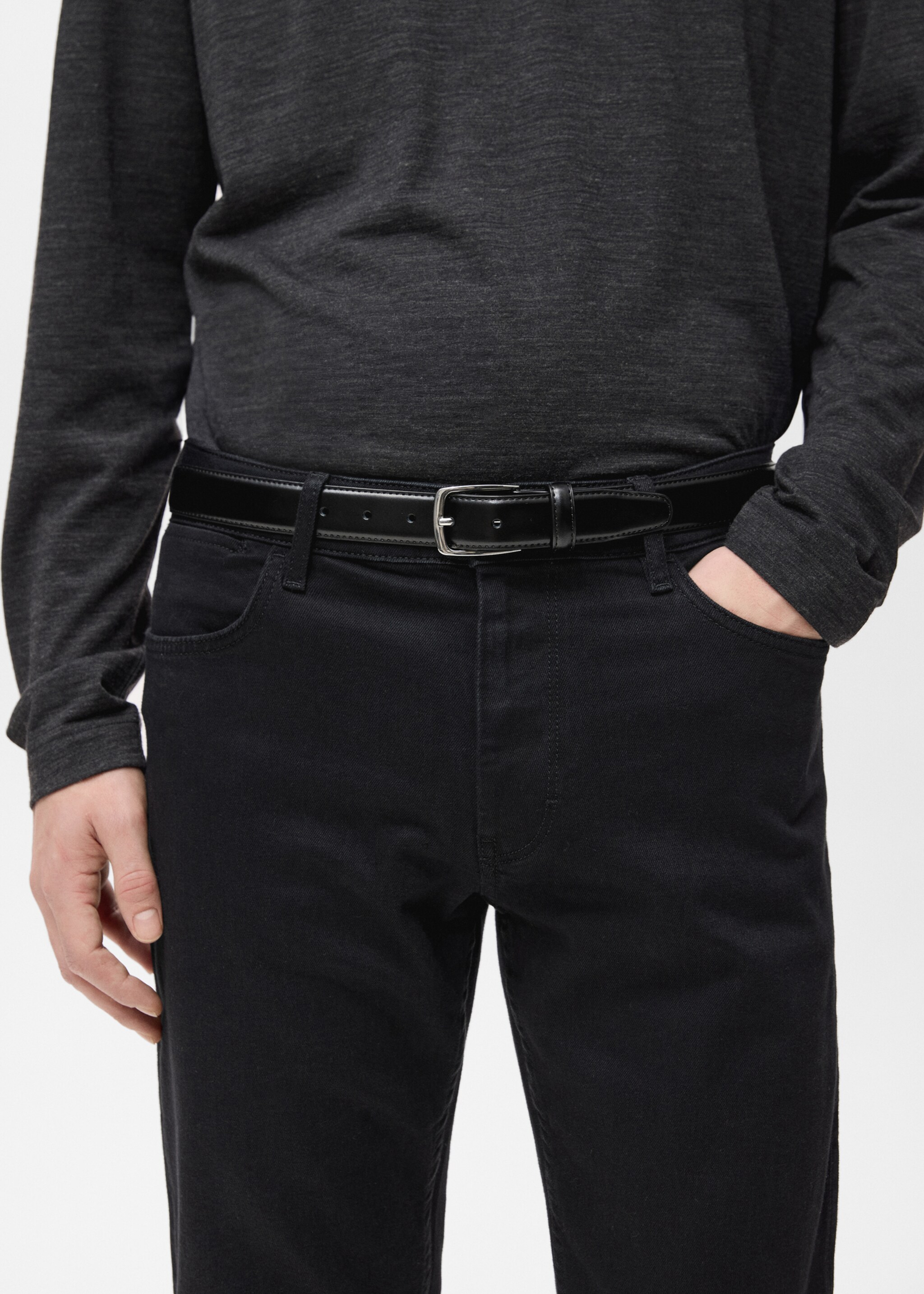 Slim fit Ultra Soft Touch Patrick jeans - Details of the article 1, Black denim. Ref: 27031205-00.