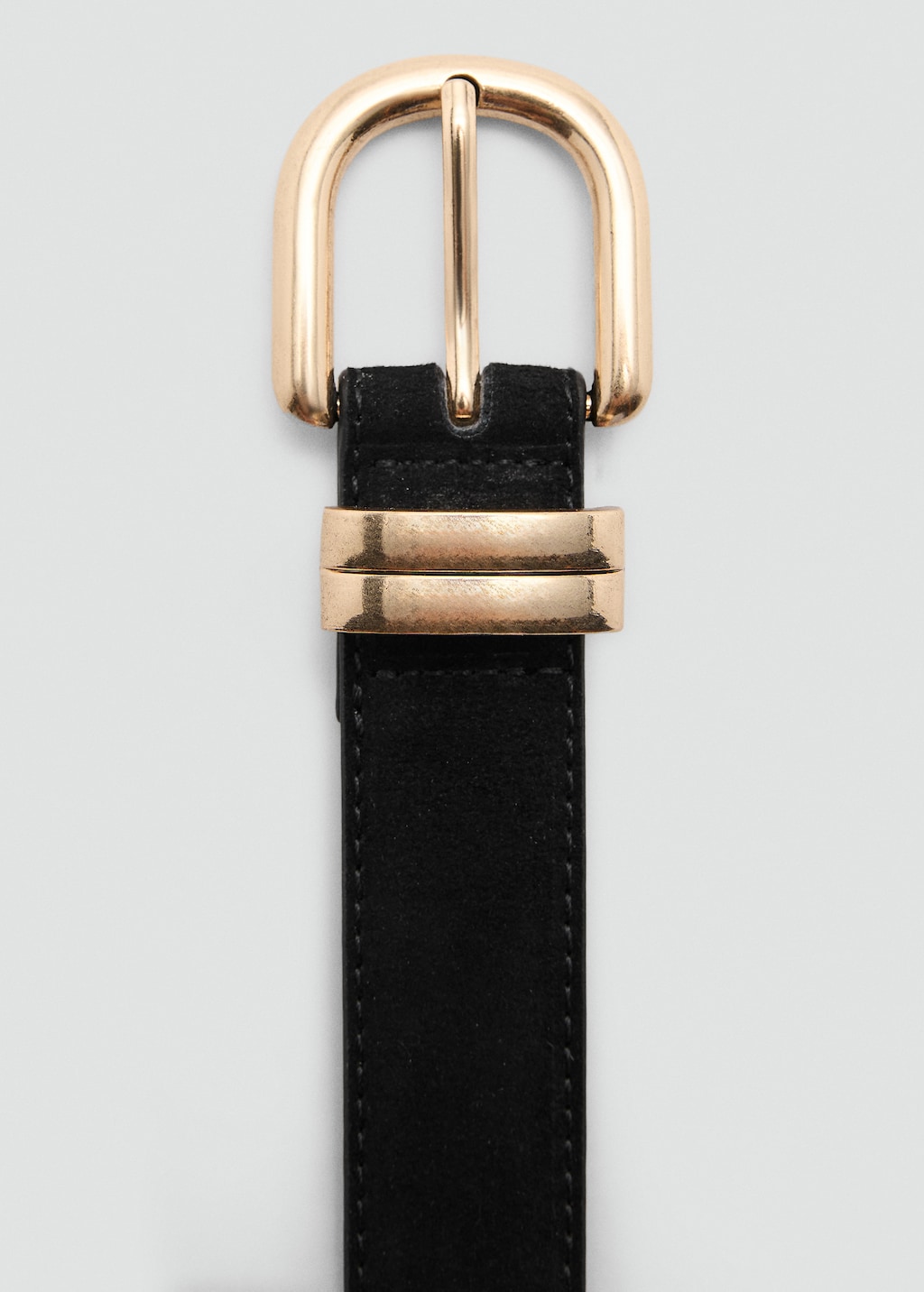 Suede leather belt