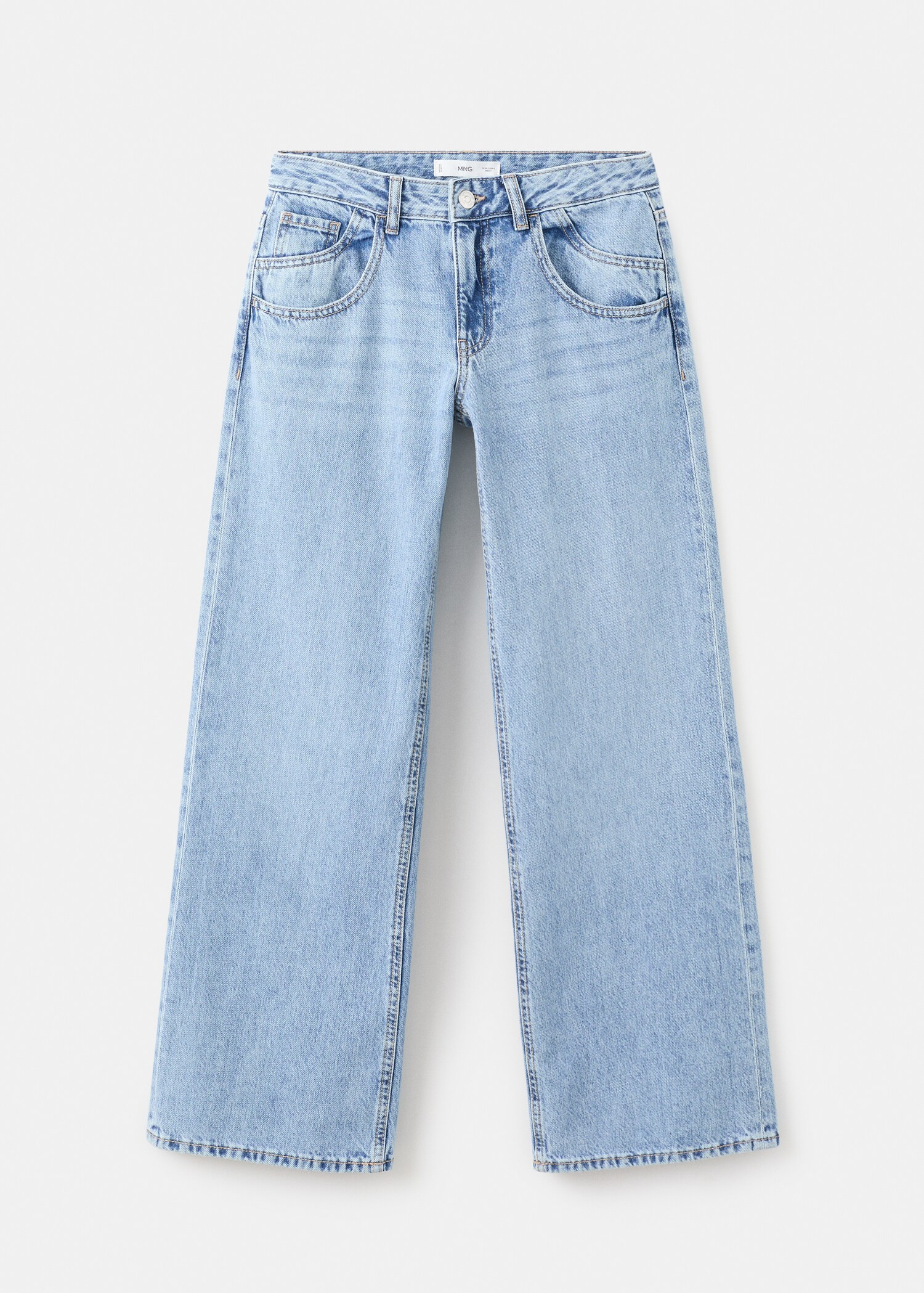 Low-waist straight-leg jeans - Article without model