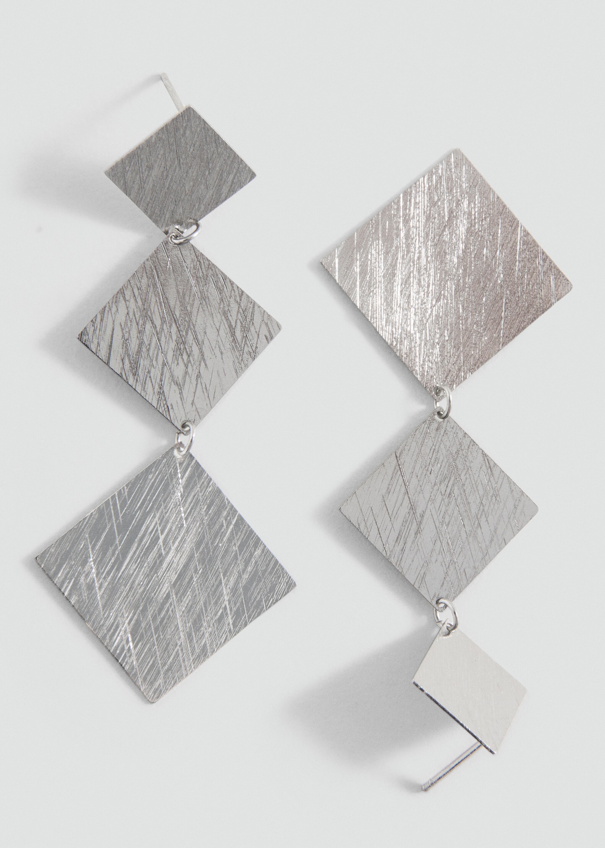 Pendientes geométricos - Plano medio, Plata. Ref: 27031218-00.