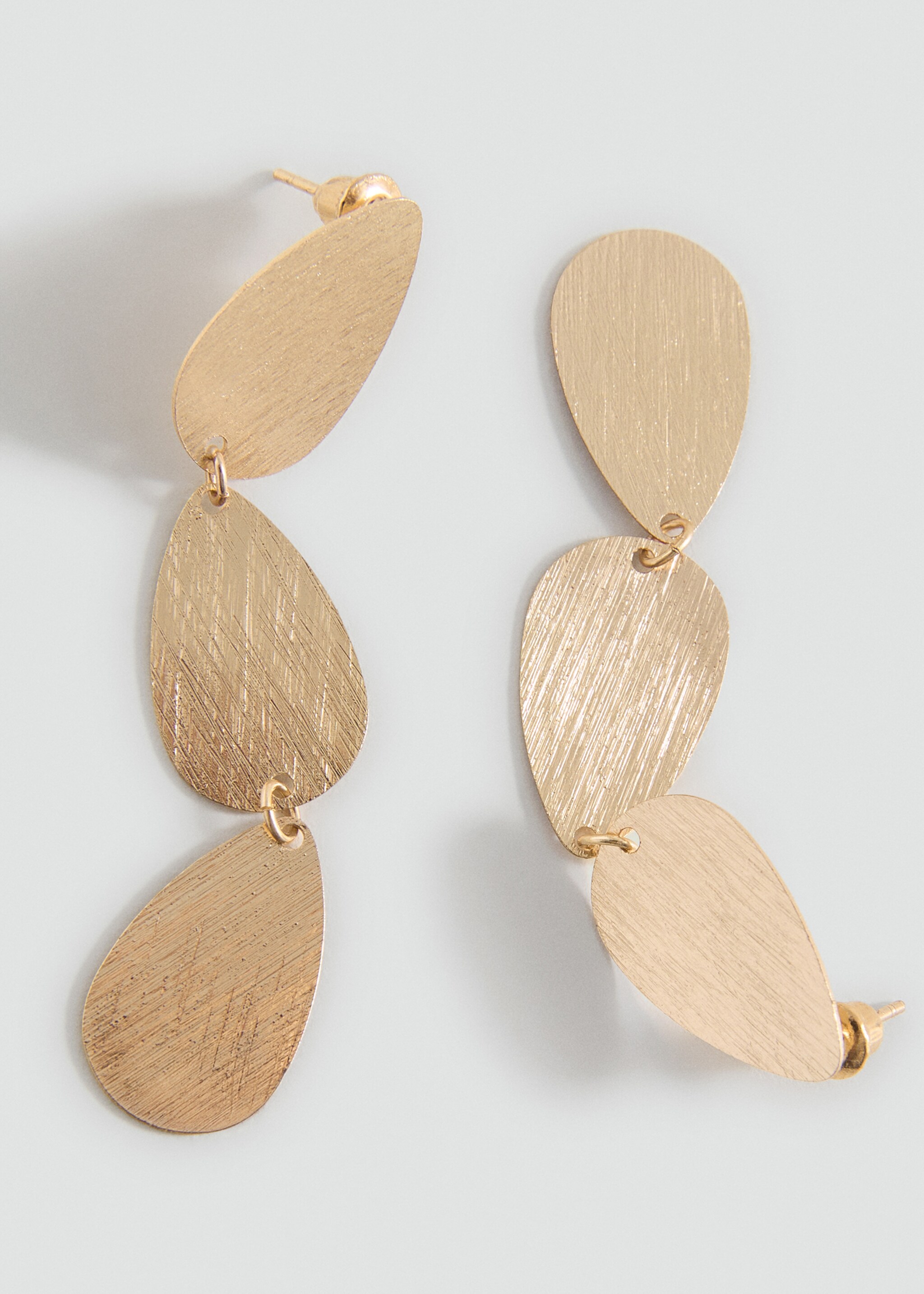 Pendientes lágrima - Plano medio, Oro. Ref: 27031221-00.