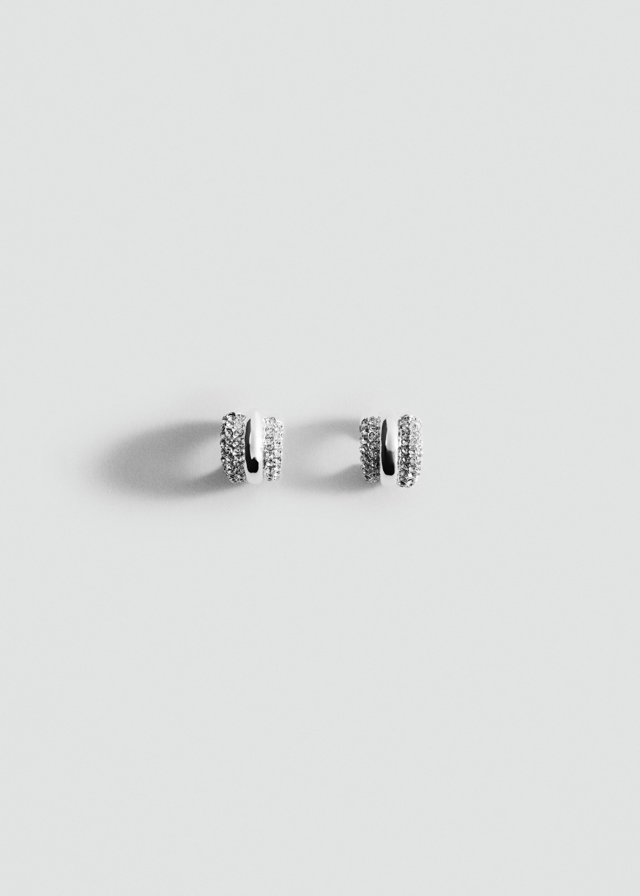 Crystal ear cuff earrings - Article without model, Silver. Ref: 27031223-00.