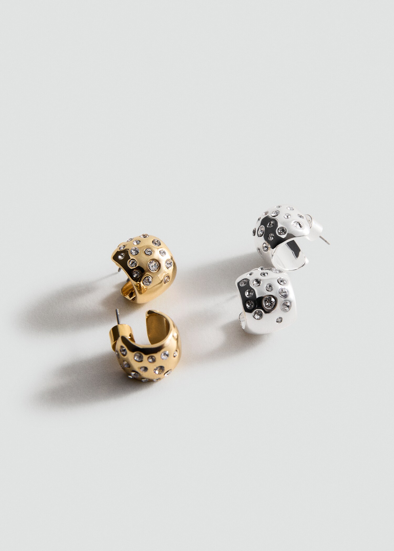 Combined earring set - Medium plane