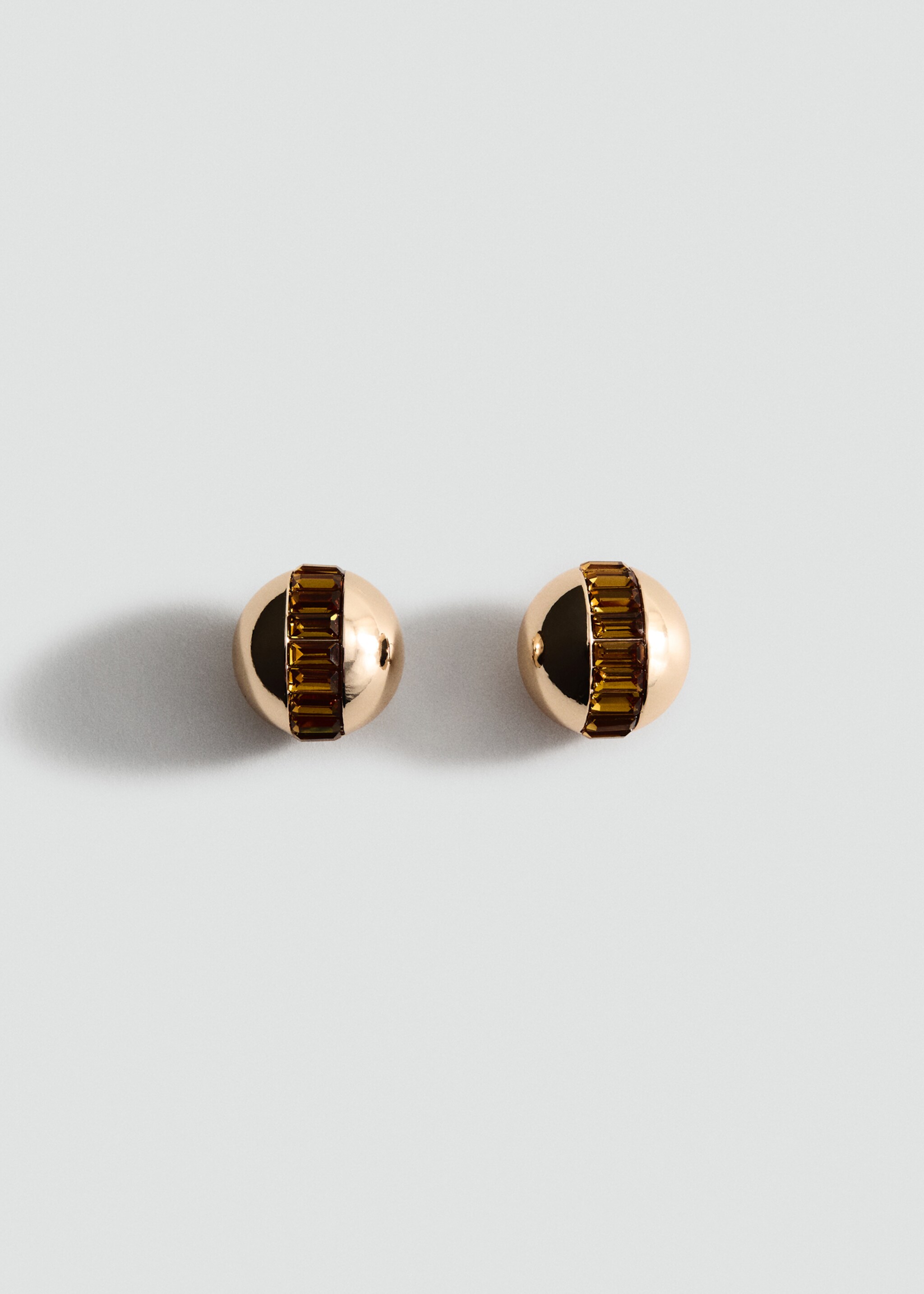 Boucles d'oreilles rondes combinées - Article sans modèle, Or. Ref: 27031226-00.