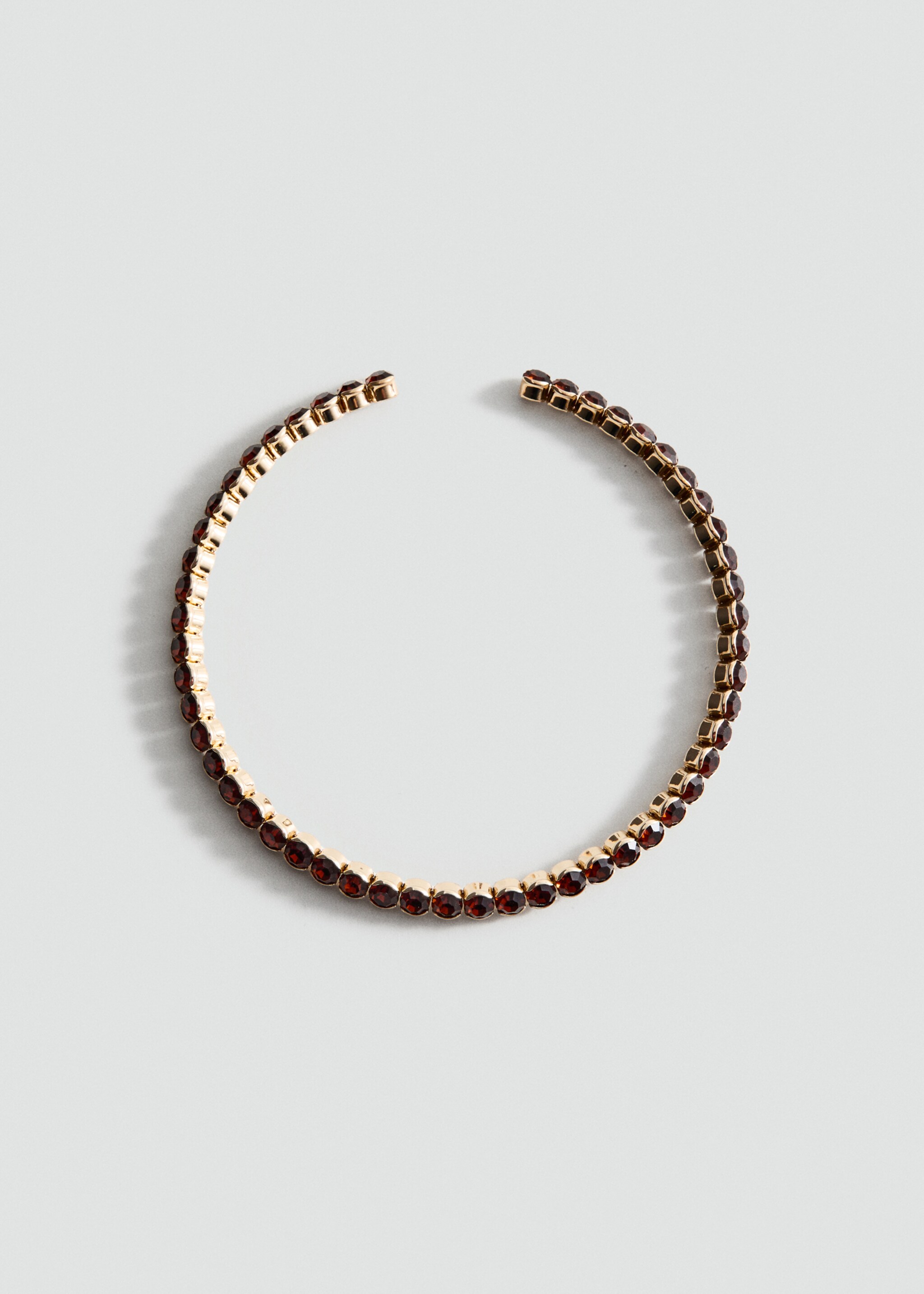 Collier ras-du-cou en verre - Article sans modèle, Or. Ref: 27031227-00.