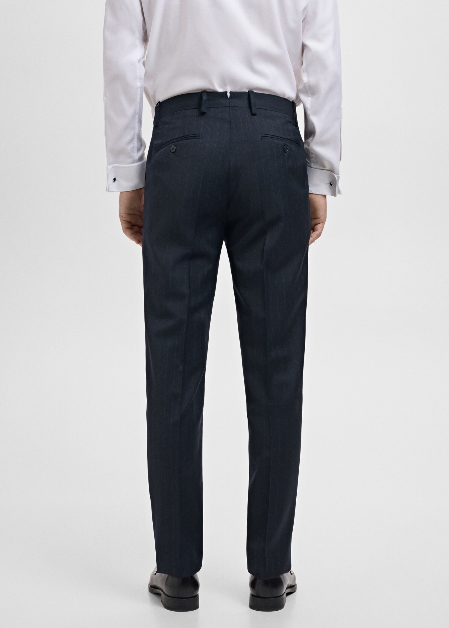 Venice 100% virgin wool suit trousers - Reverse of the article