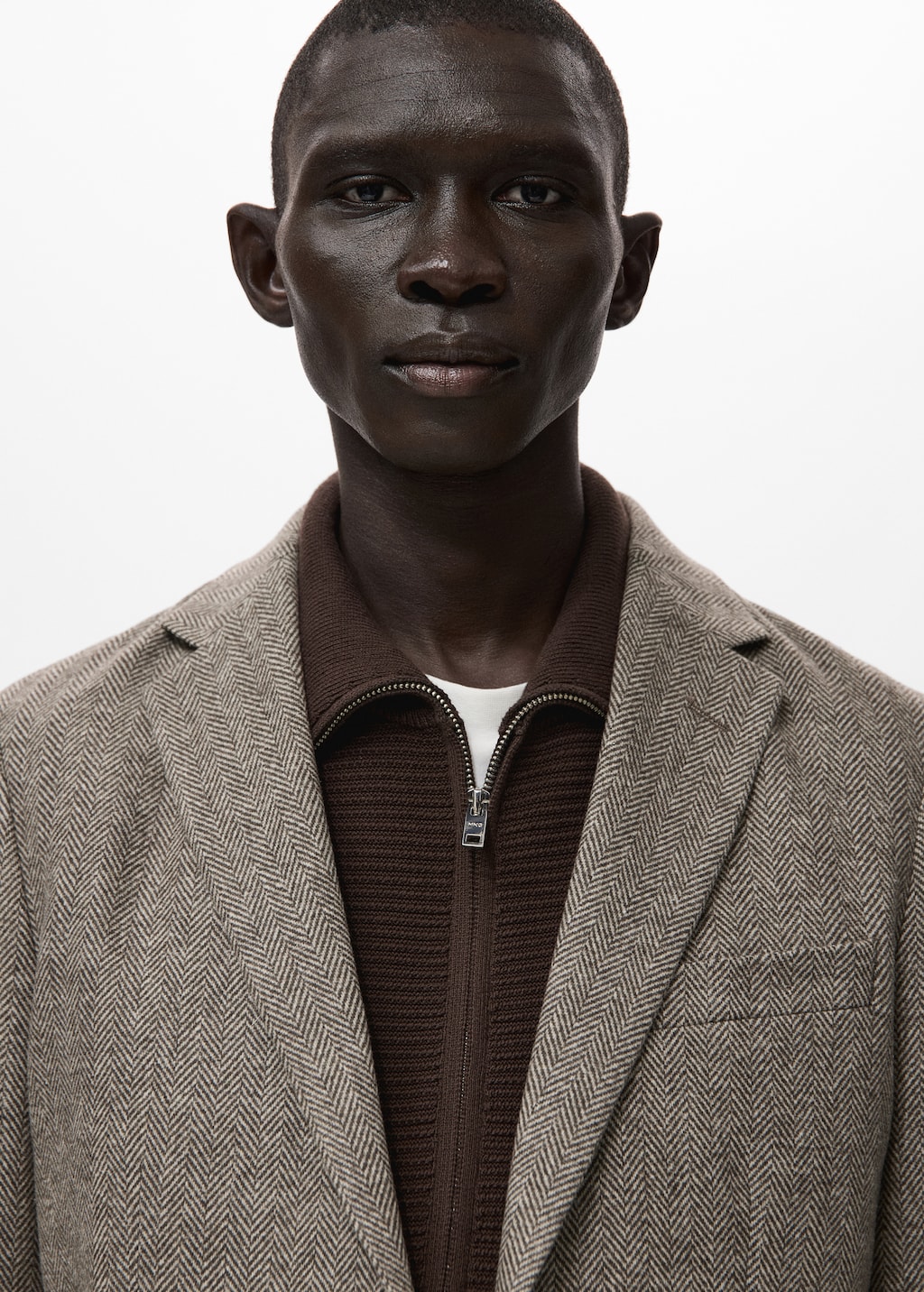 Slim fit wool blend blazer