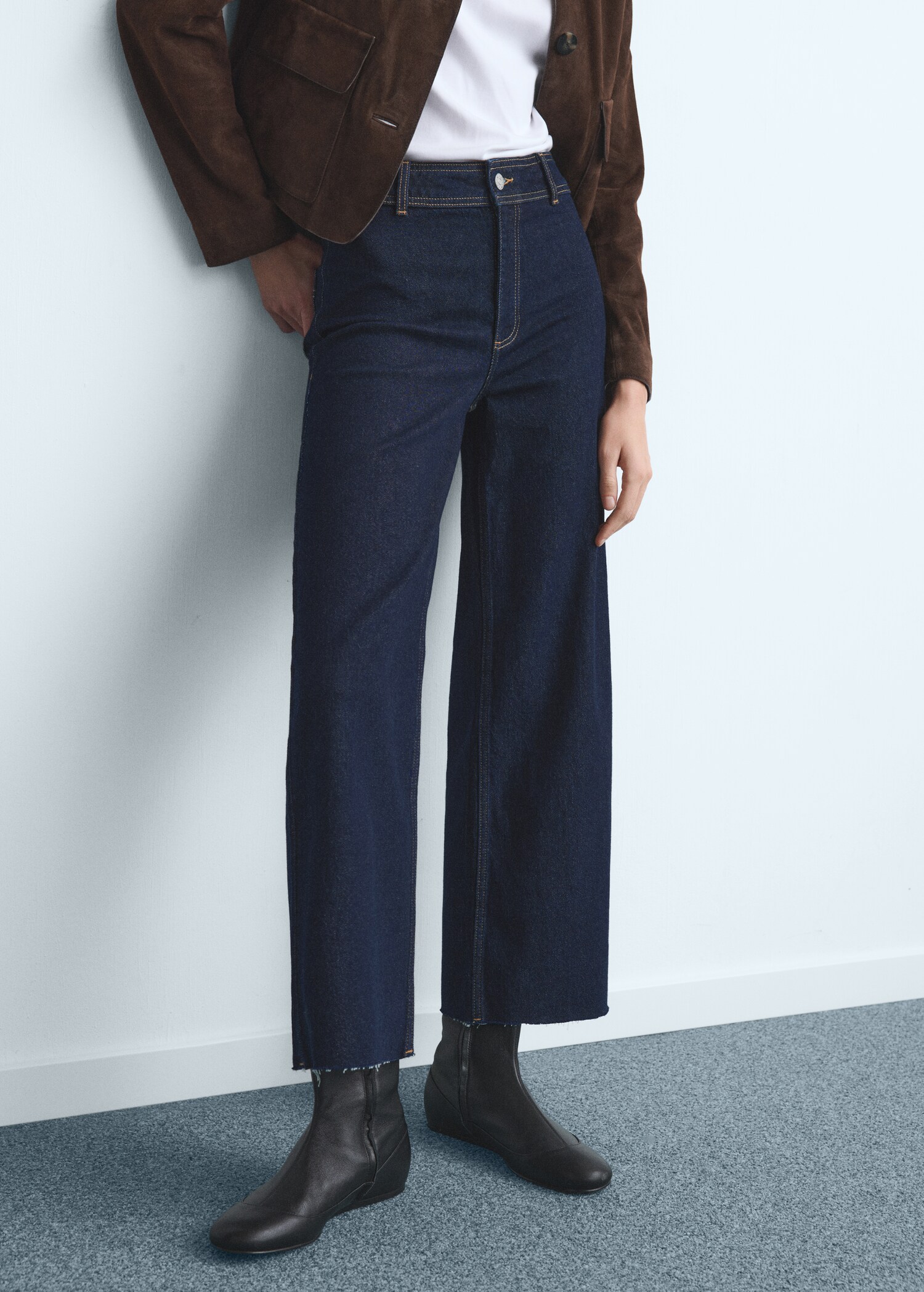 Catherin culotte high-rise jeans - Medium plane