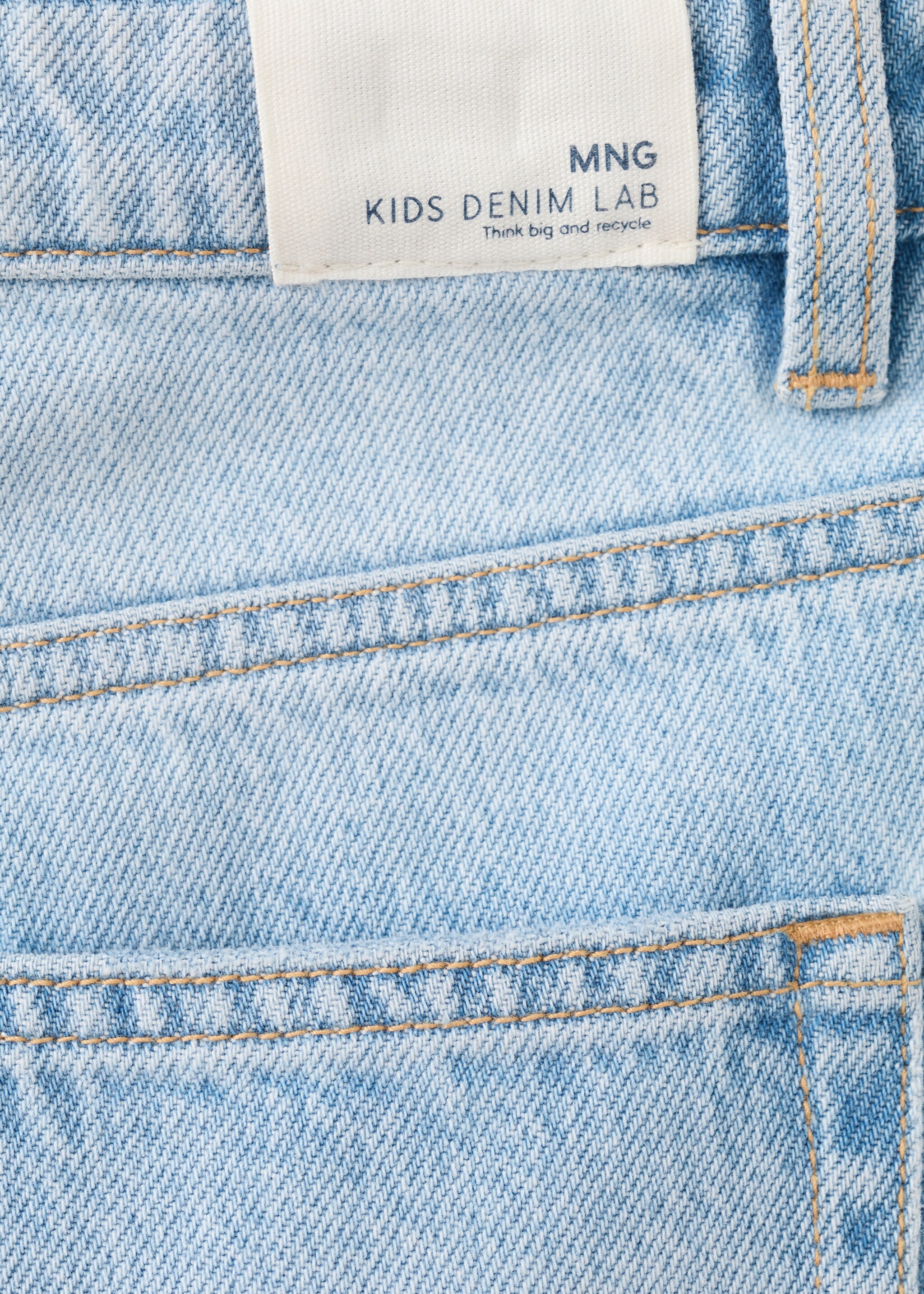 Mid-rise straight jeans - Details of the article 0, Light Blue. Ref: 27031242-00.