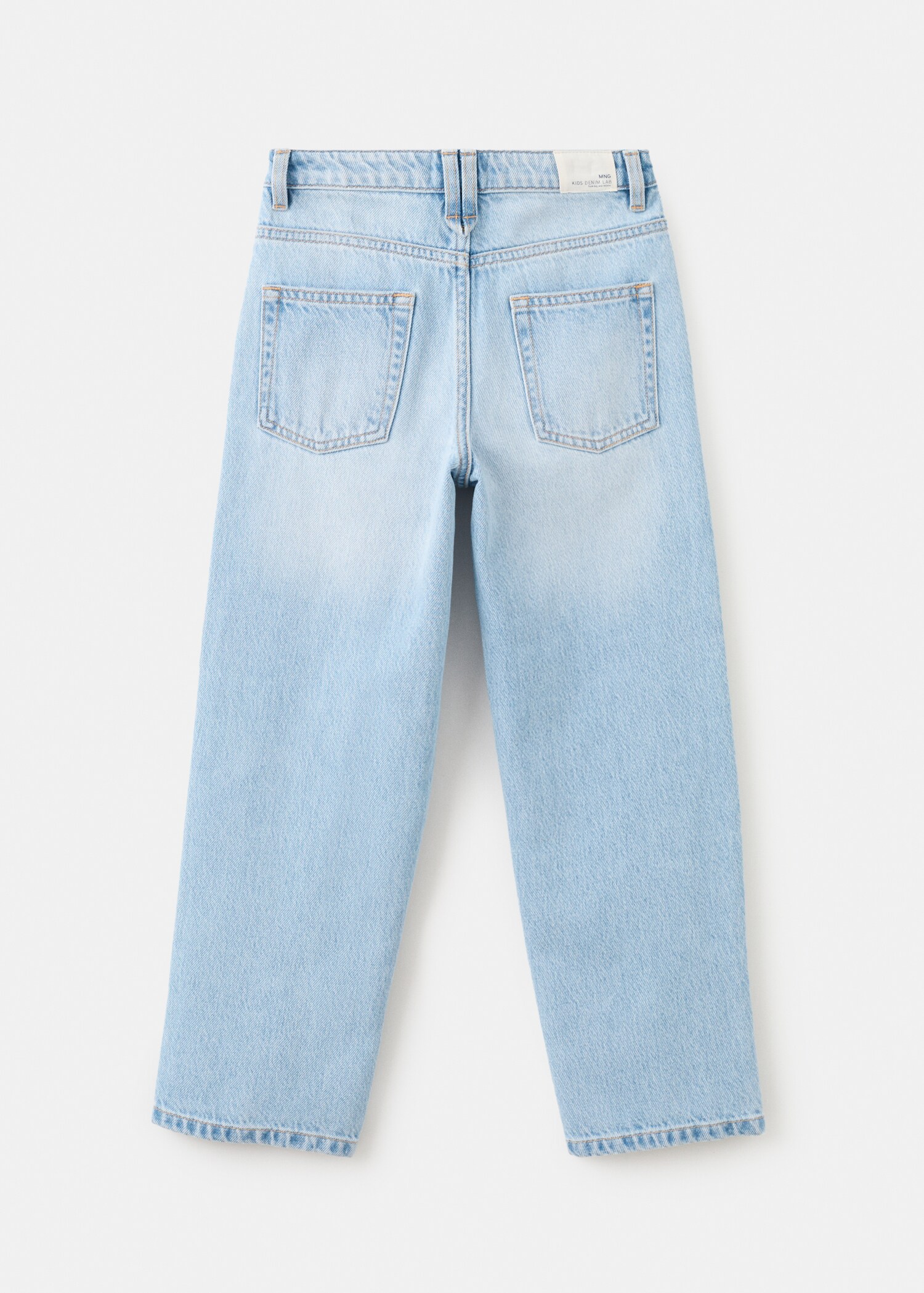 Mid-rise straight jeans - Reverse of the article