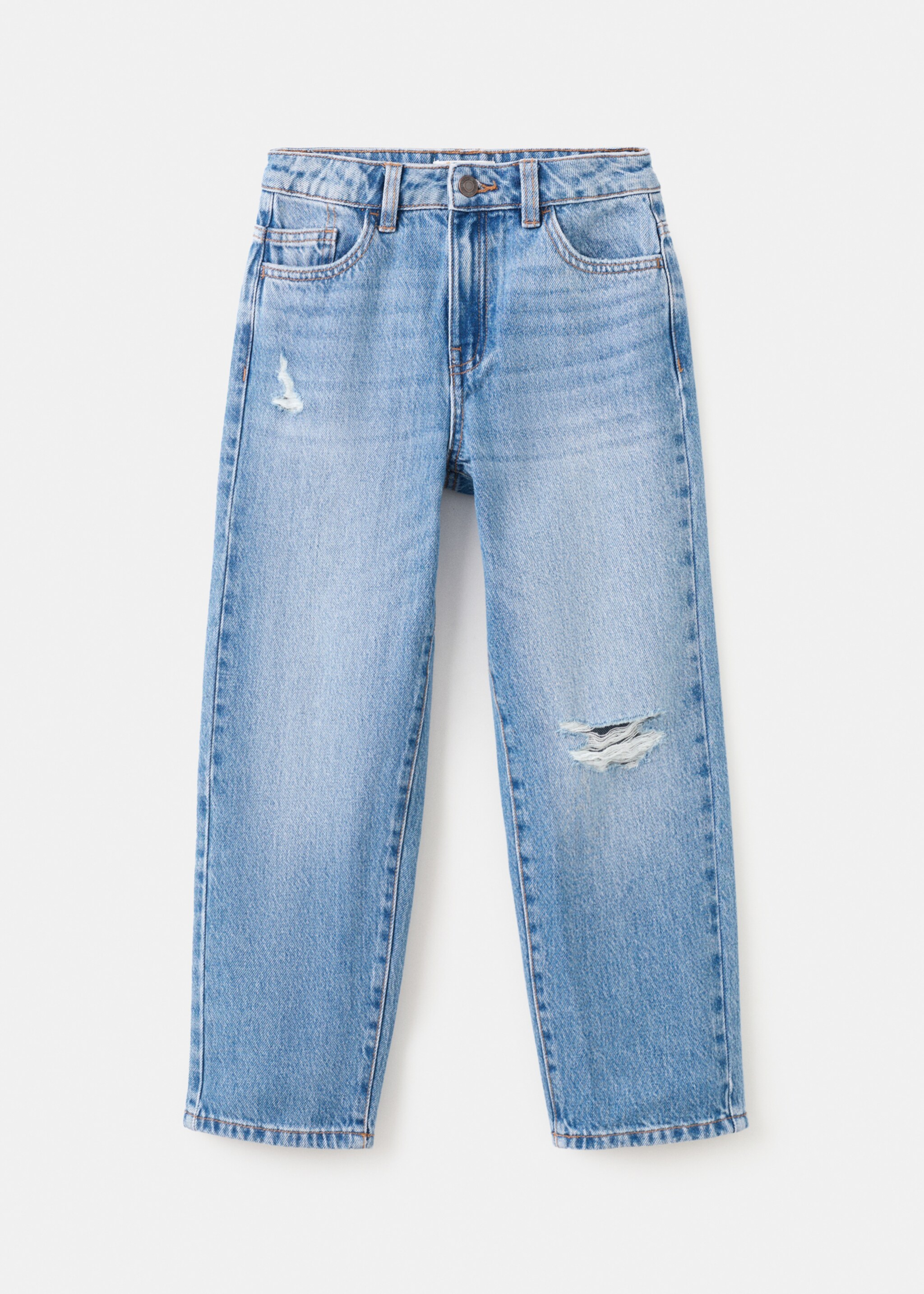 Mid-rise straight jeans - Article without model, Medium Blue. Ref: 27031242-00.