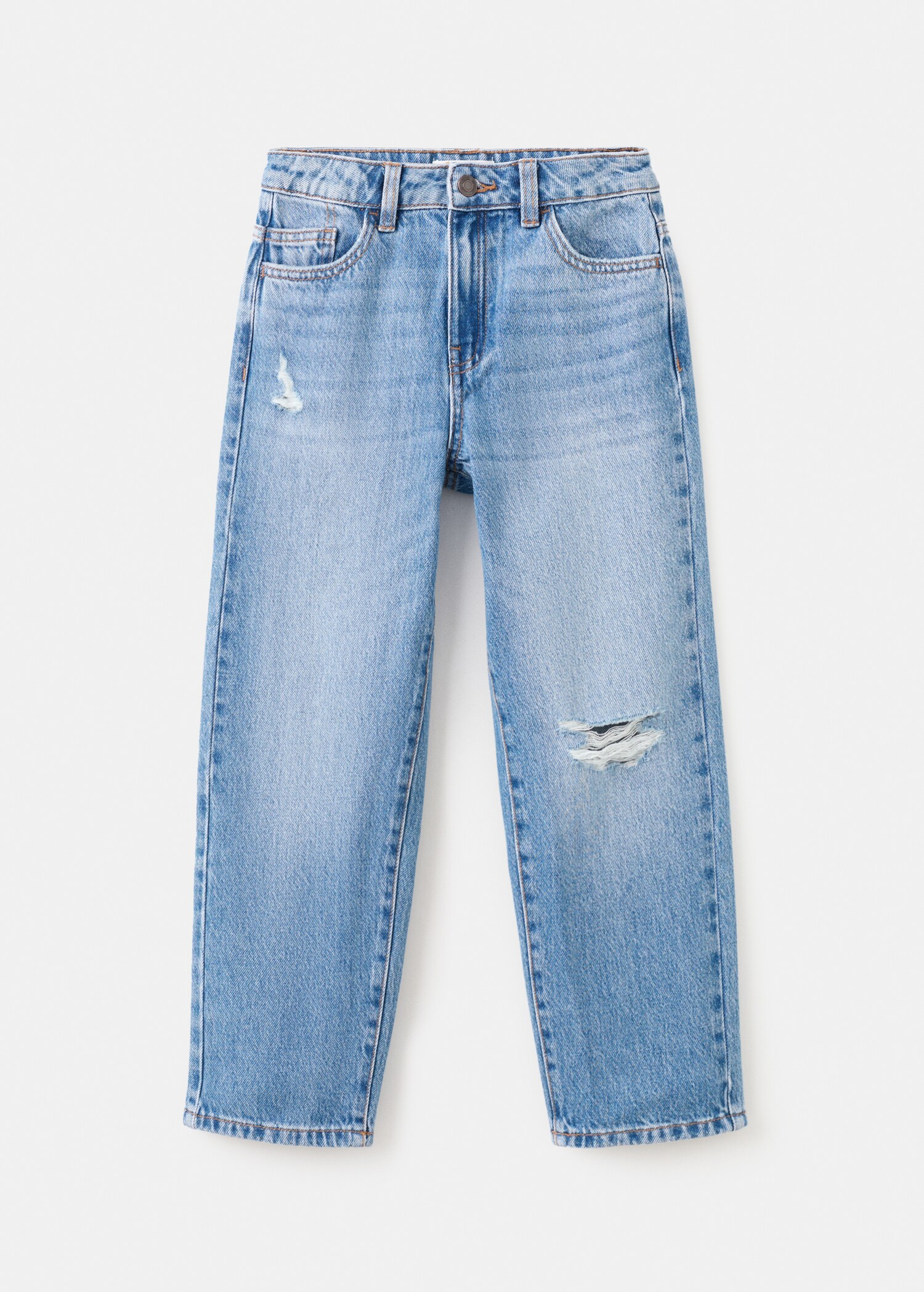 Mid-rise straight jeans - Article without model