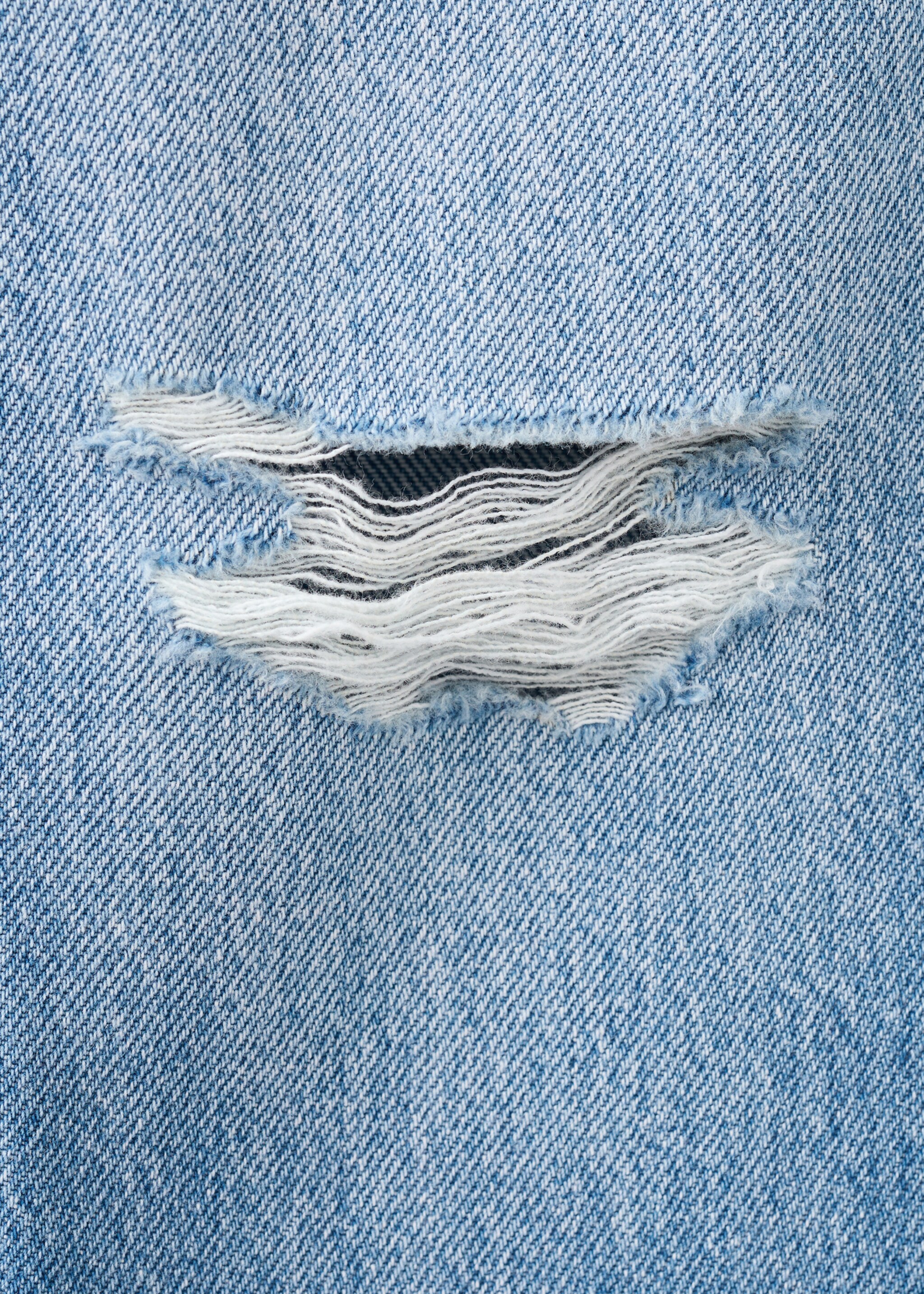 Mid-rise straight jeans - Details of the article 0, Medium Blue. Ref: 27031242-00.