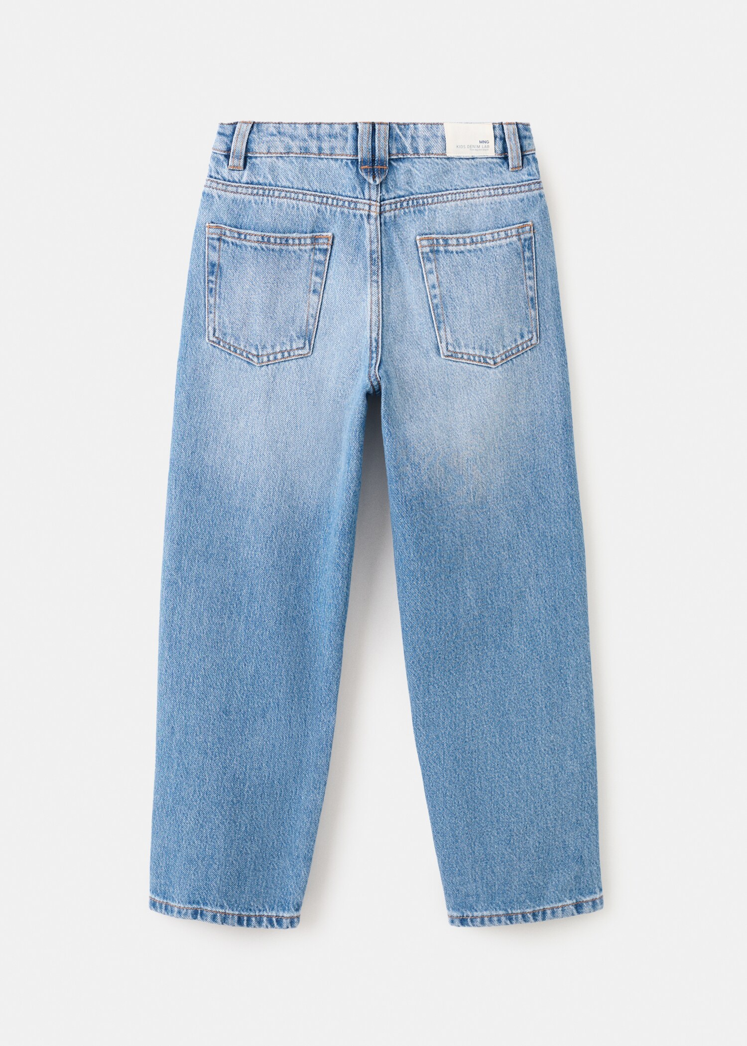 Mid-rise straight jeans - Reverse of the article