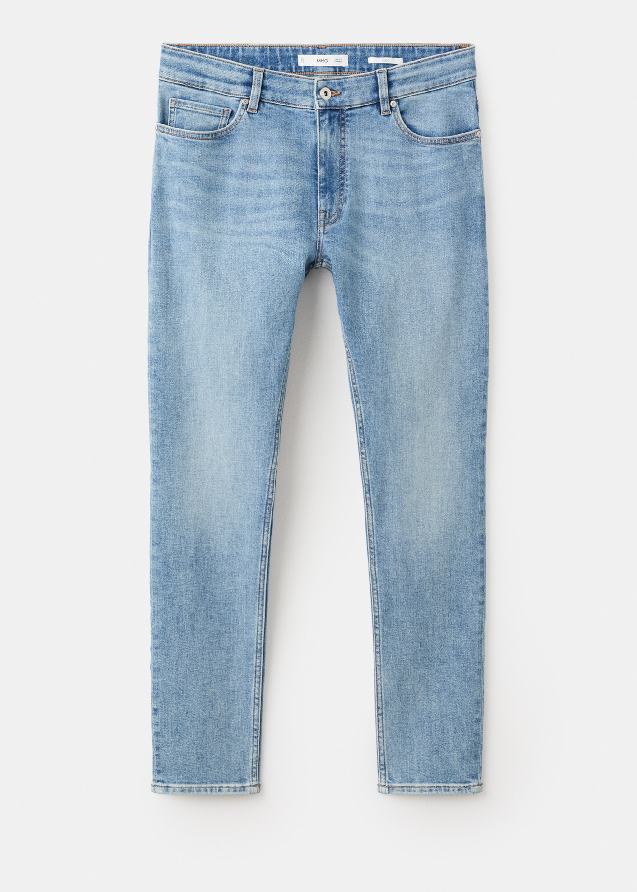 Texans Jude skinny fit - Article sense model, Blau mitjà. Ref: 27031246-00.