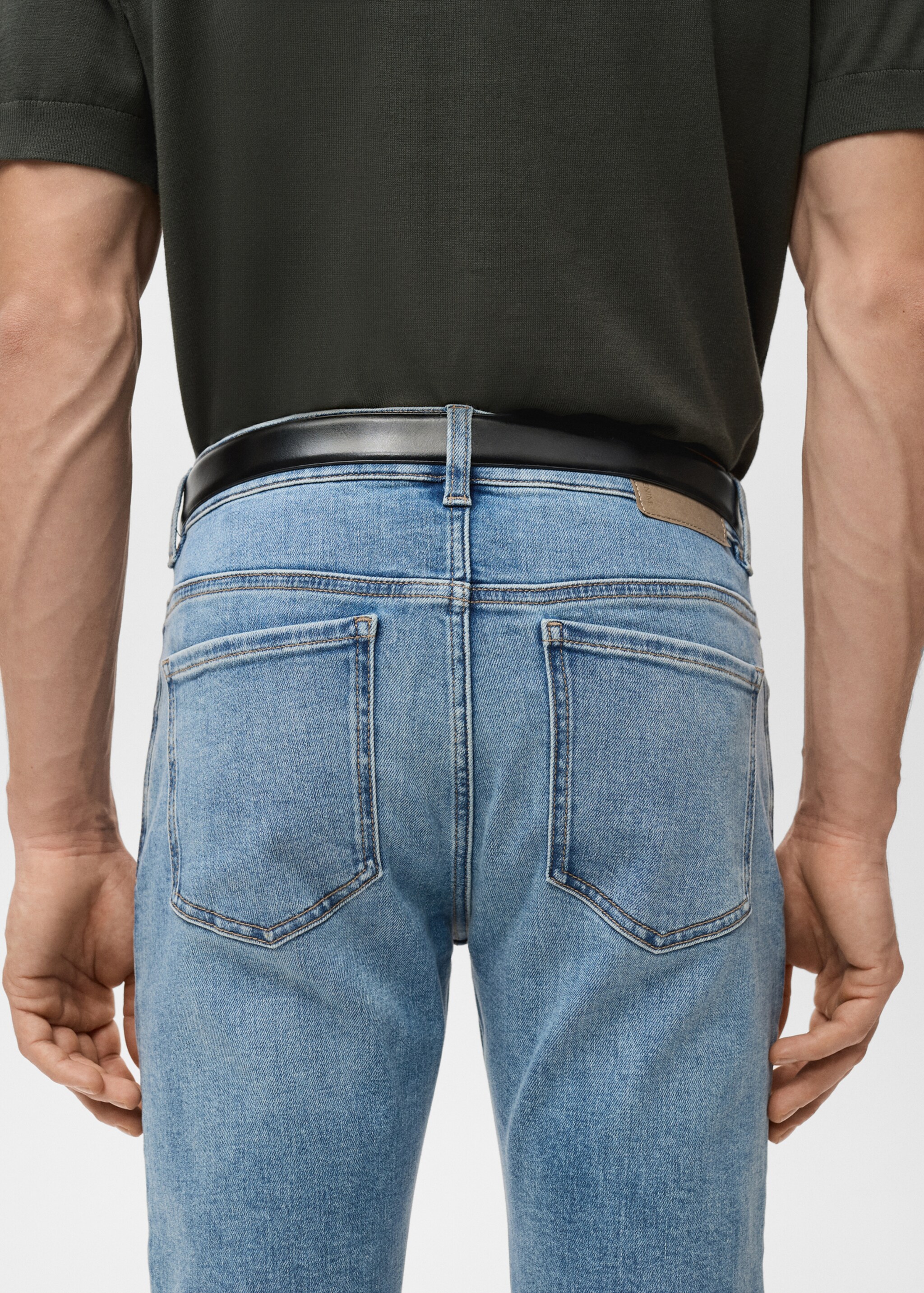 Texans Jude skinny fit - Detall de l'article 6, Blau mitjà. Ref: 27031246-00.