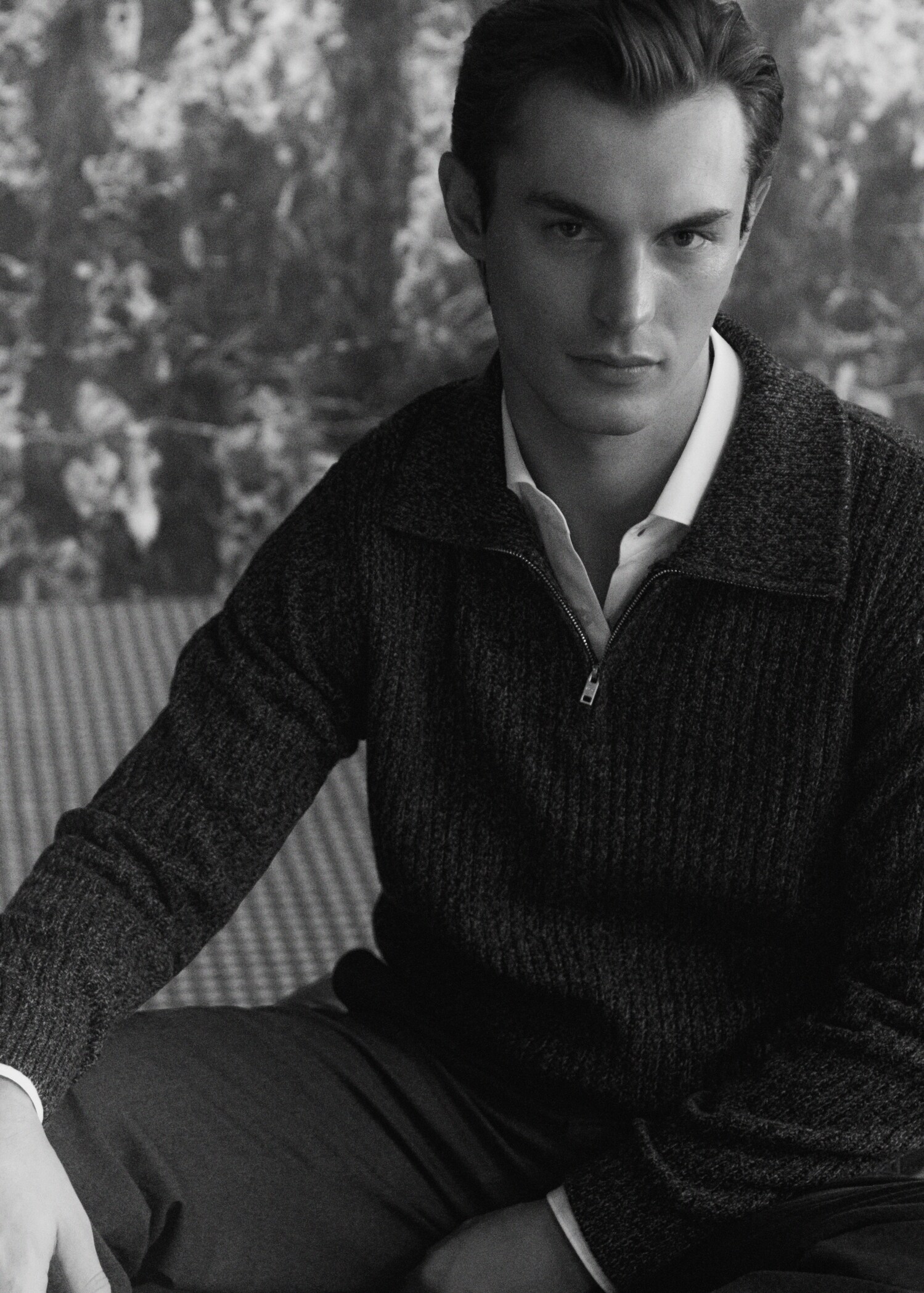 Jersey mezcla lana cremallera - Detalle del artículo 3