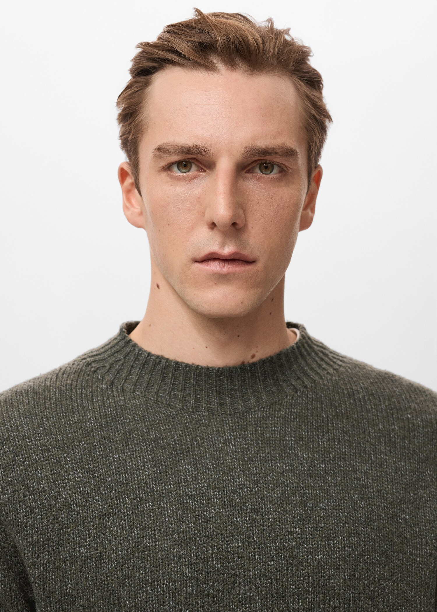 Structured wool-blend knitted sweater - Details of the article 1