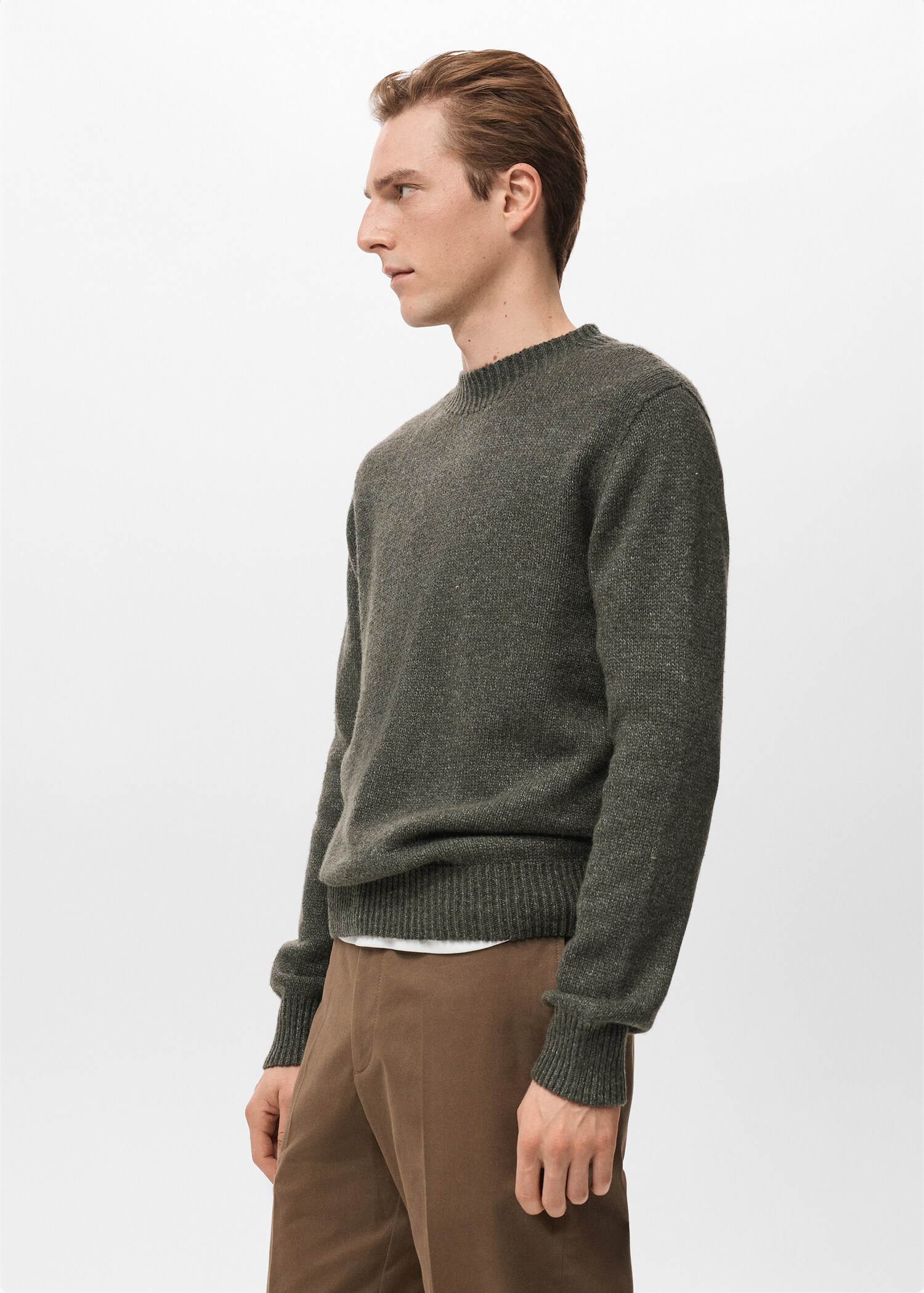 Structured wool-blend knitted sweater - Details of the article 2