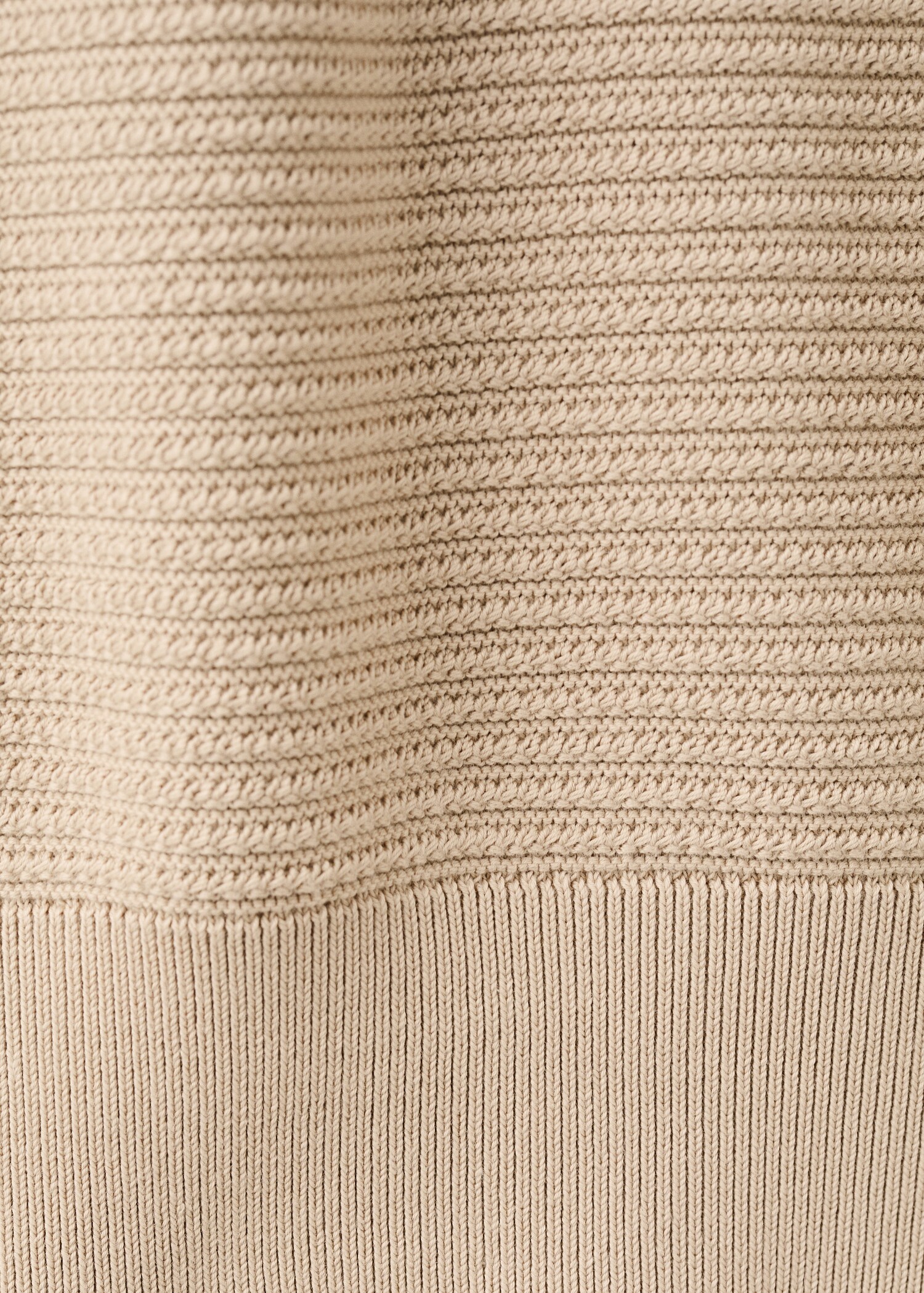 100% cotton structured sweater - Details of the article 0