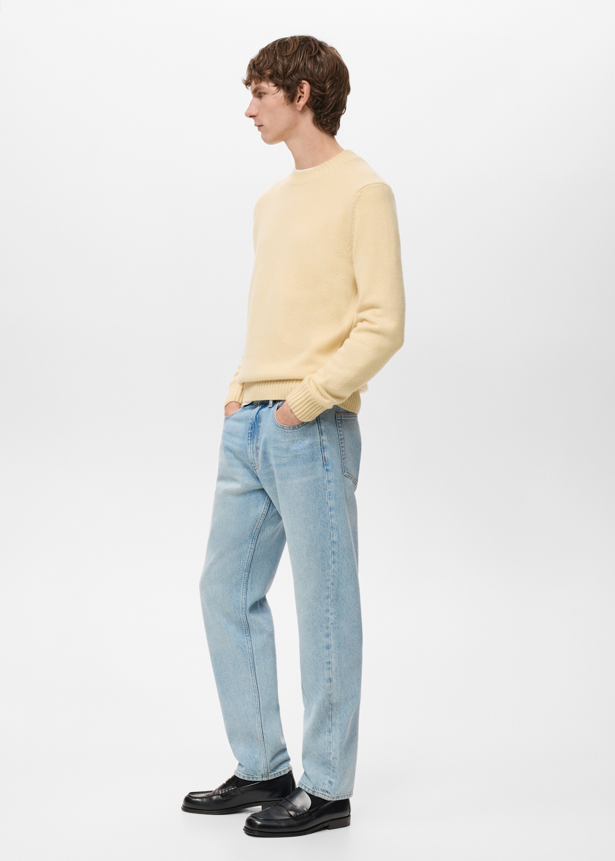 Sweater lory - Details of the article 2, Pastel Yellow. Ref: 27031263-00.