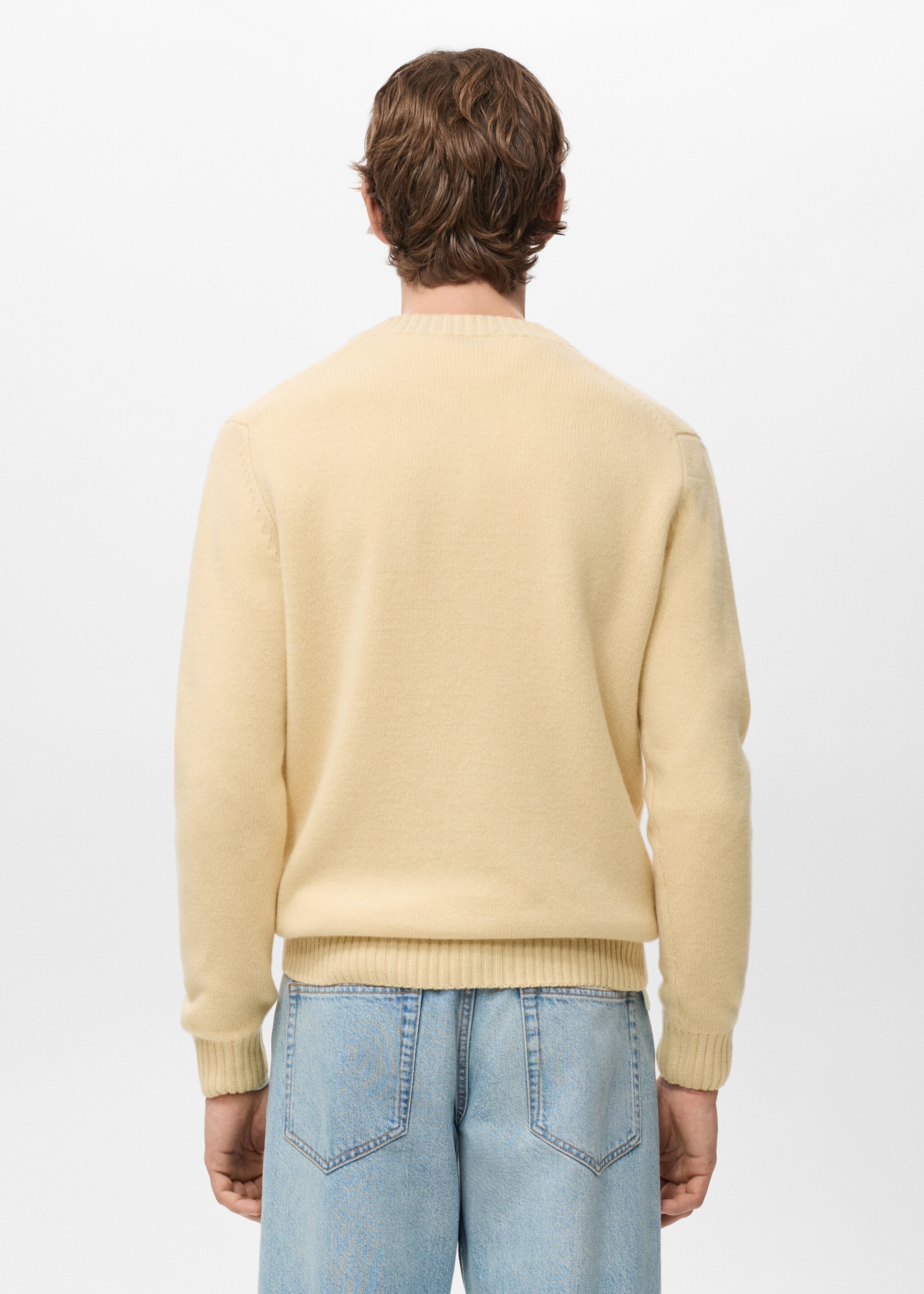 Sweater lory - Reverse of the article, Pastel Yellow. Ref: 27031263-00.