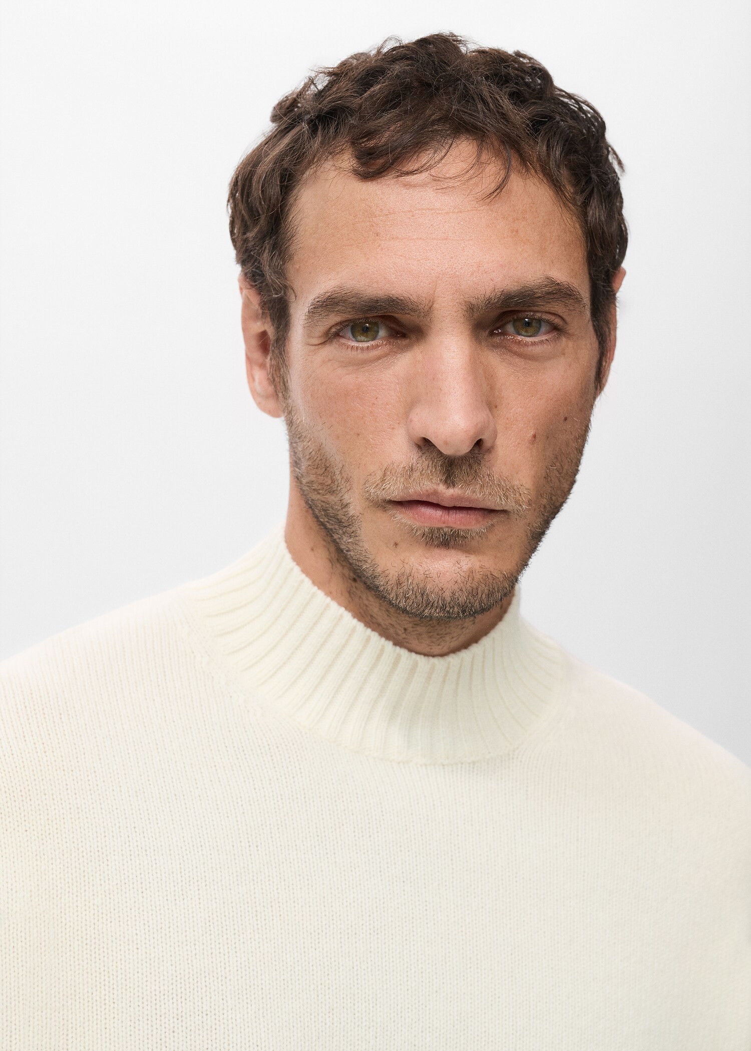 100% Italian wool knitted sweater - Details of the article 1