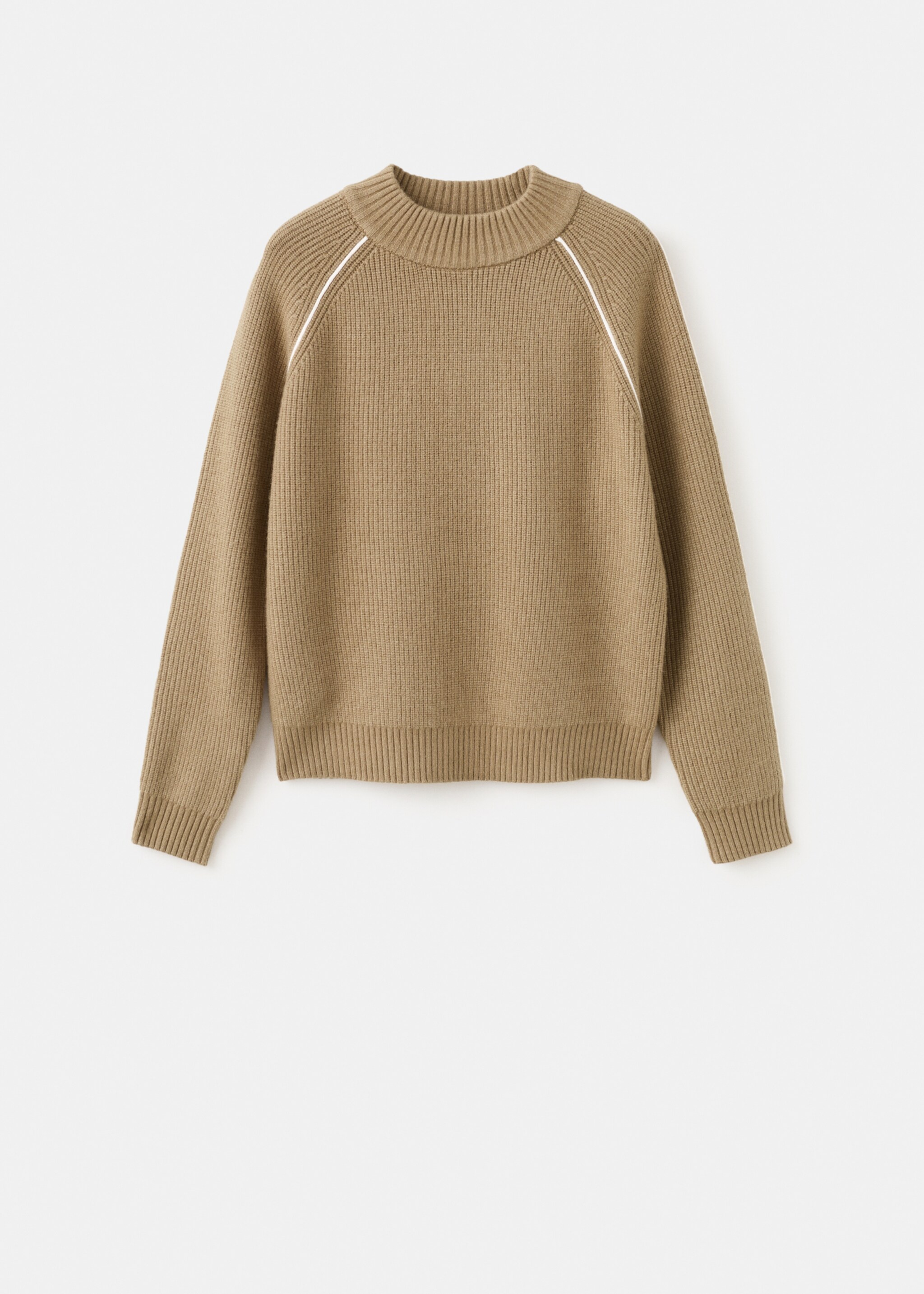 كنزة بياقة بيركنز بخطوط متباينة - منتج دون نموذج, بني متوسط. Ref: 27031267-00.