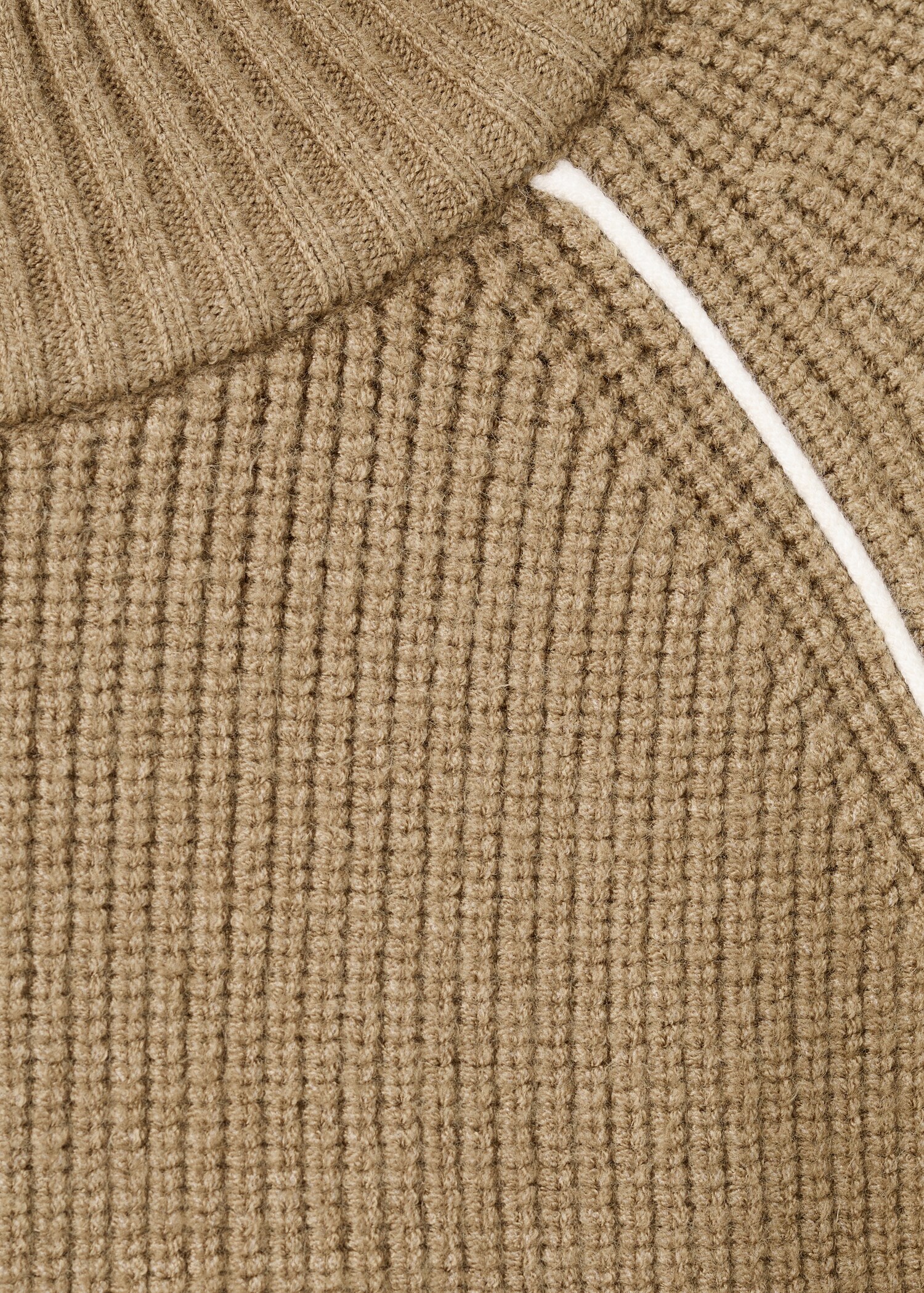 كنزة بياقة بيركنز بخطوط متباينة - تفاصيل المنتج 8