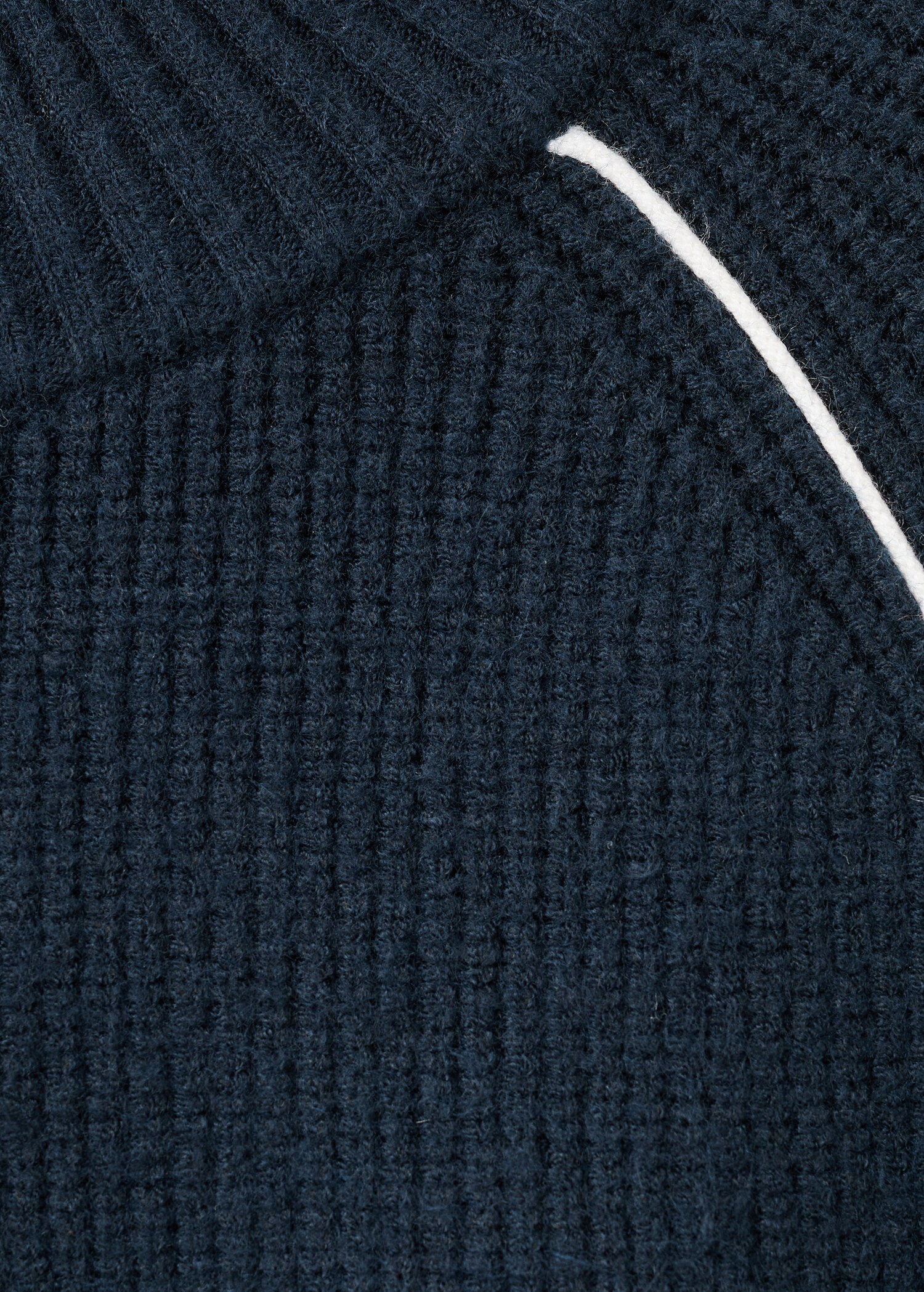 كنزة بياقة بيركنز بخطوط متباينة - تفاصيل المنتج 8