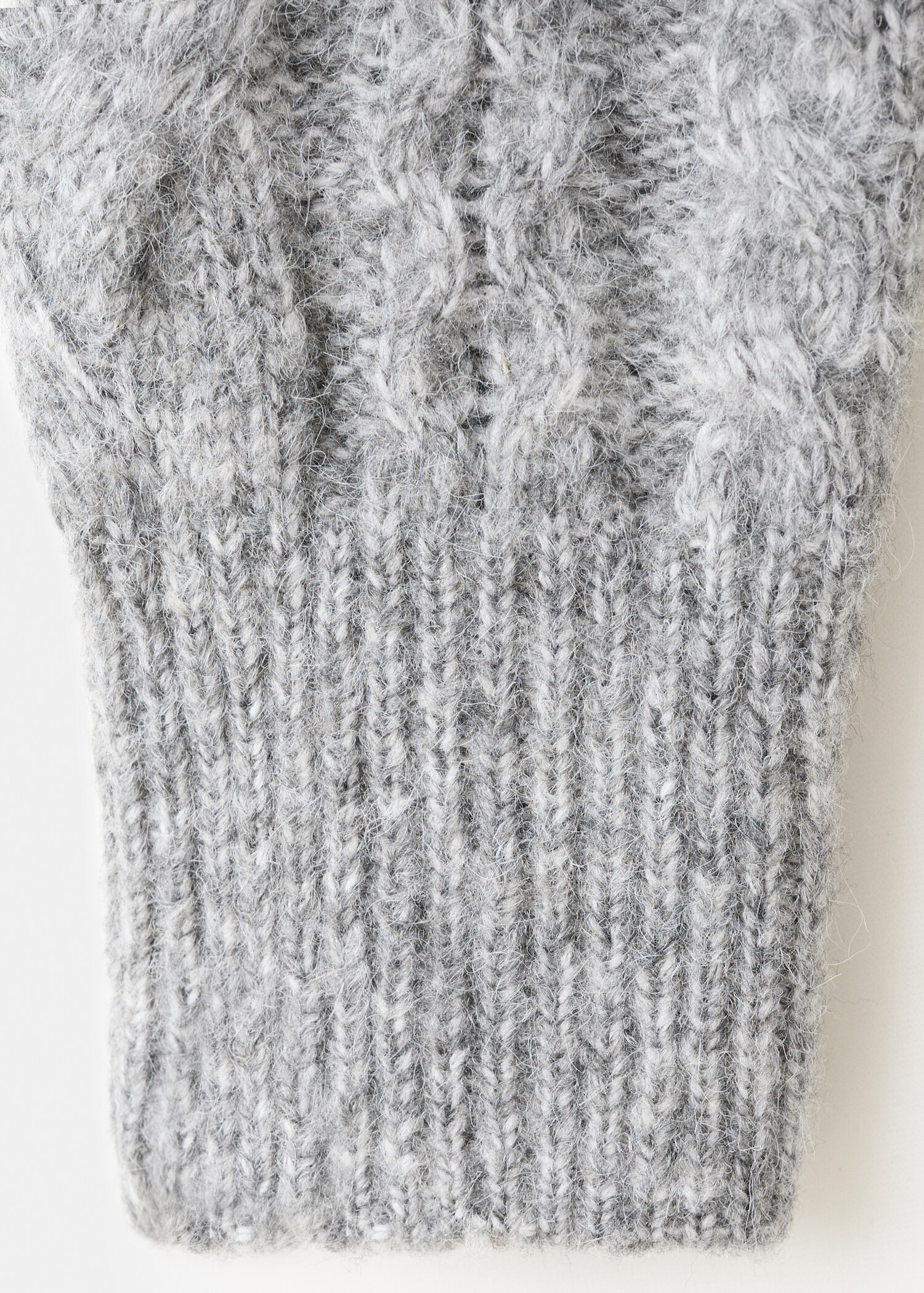 Braided sweater with perkins neck - Details of the article 0
