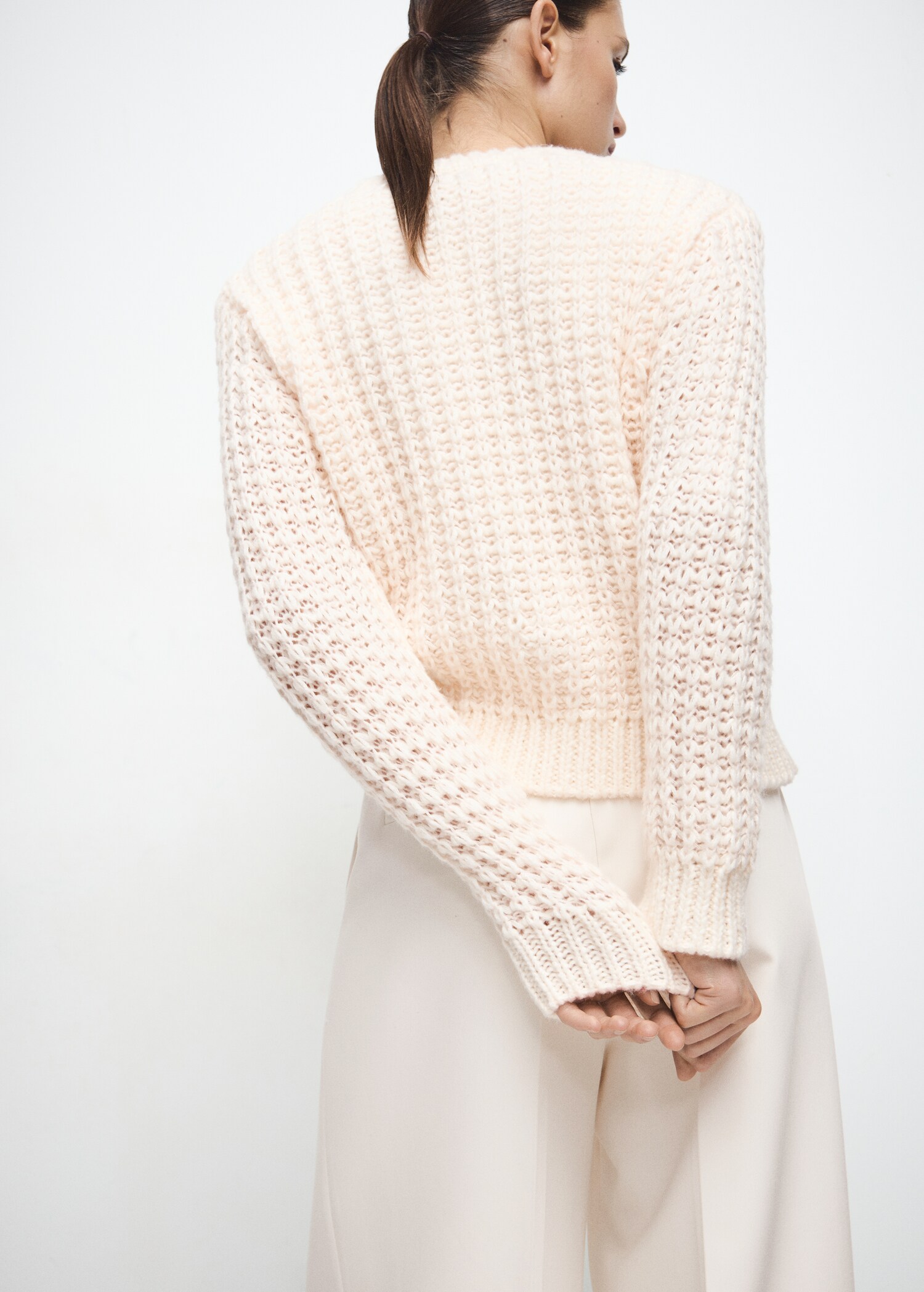 Openwork knit sweater - Reverse of the article