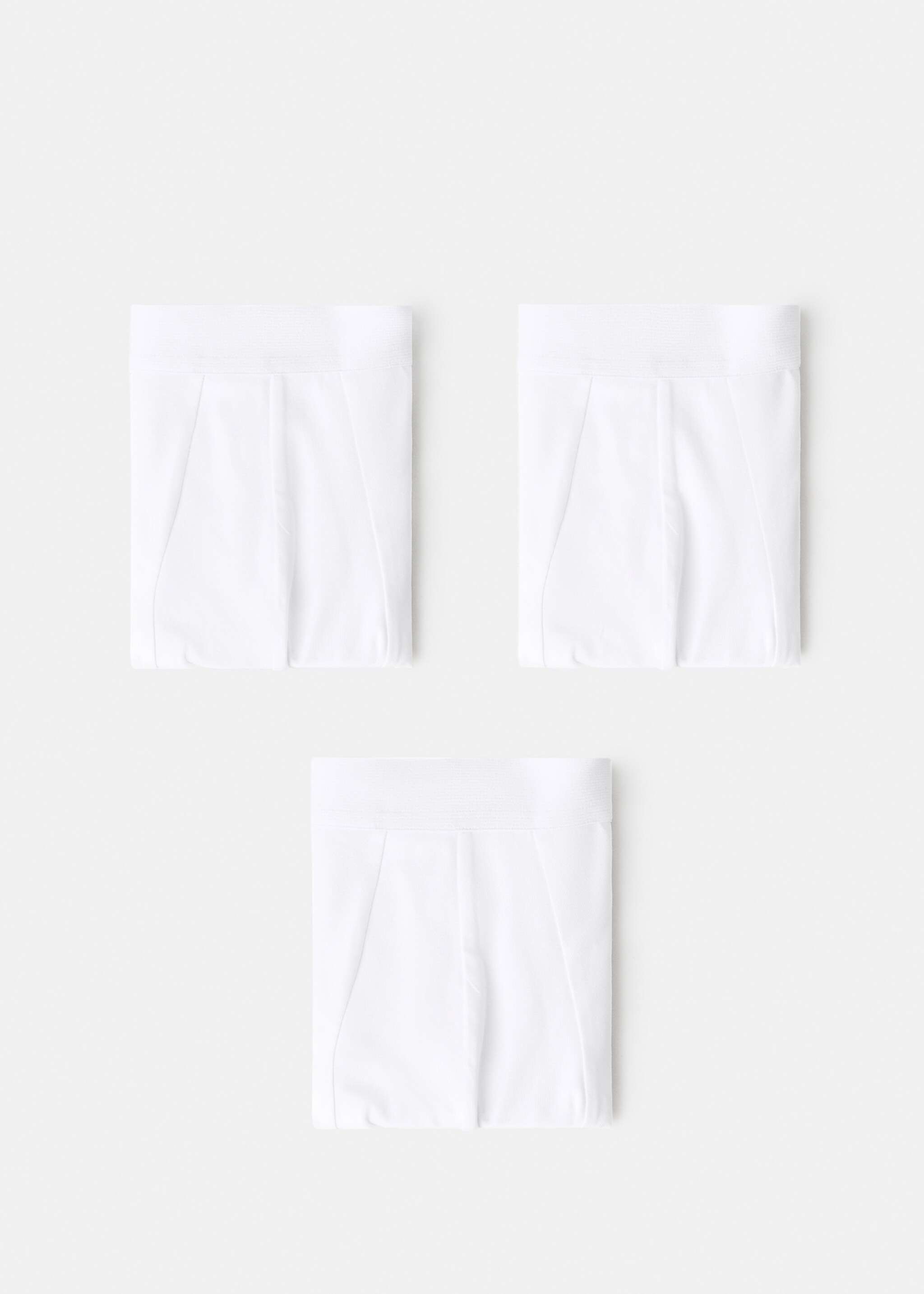 3-pack combined briefs - Article without model, White. Ref: 27031272-00.