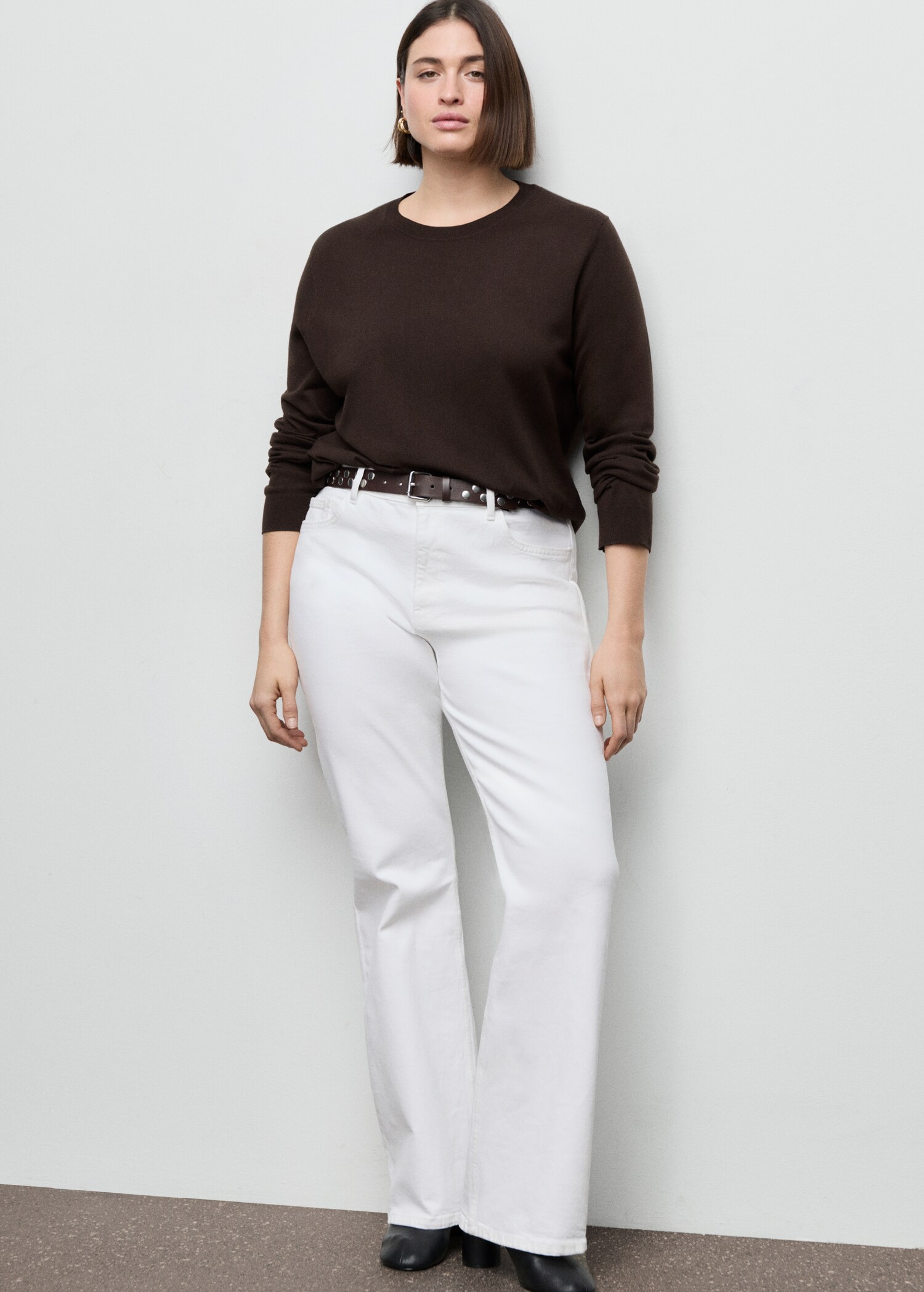 سترة برقبة عنق محبوكة ناعمة - تفاصيل المنتج 3