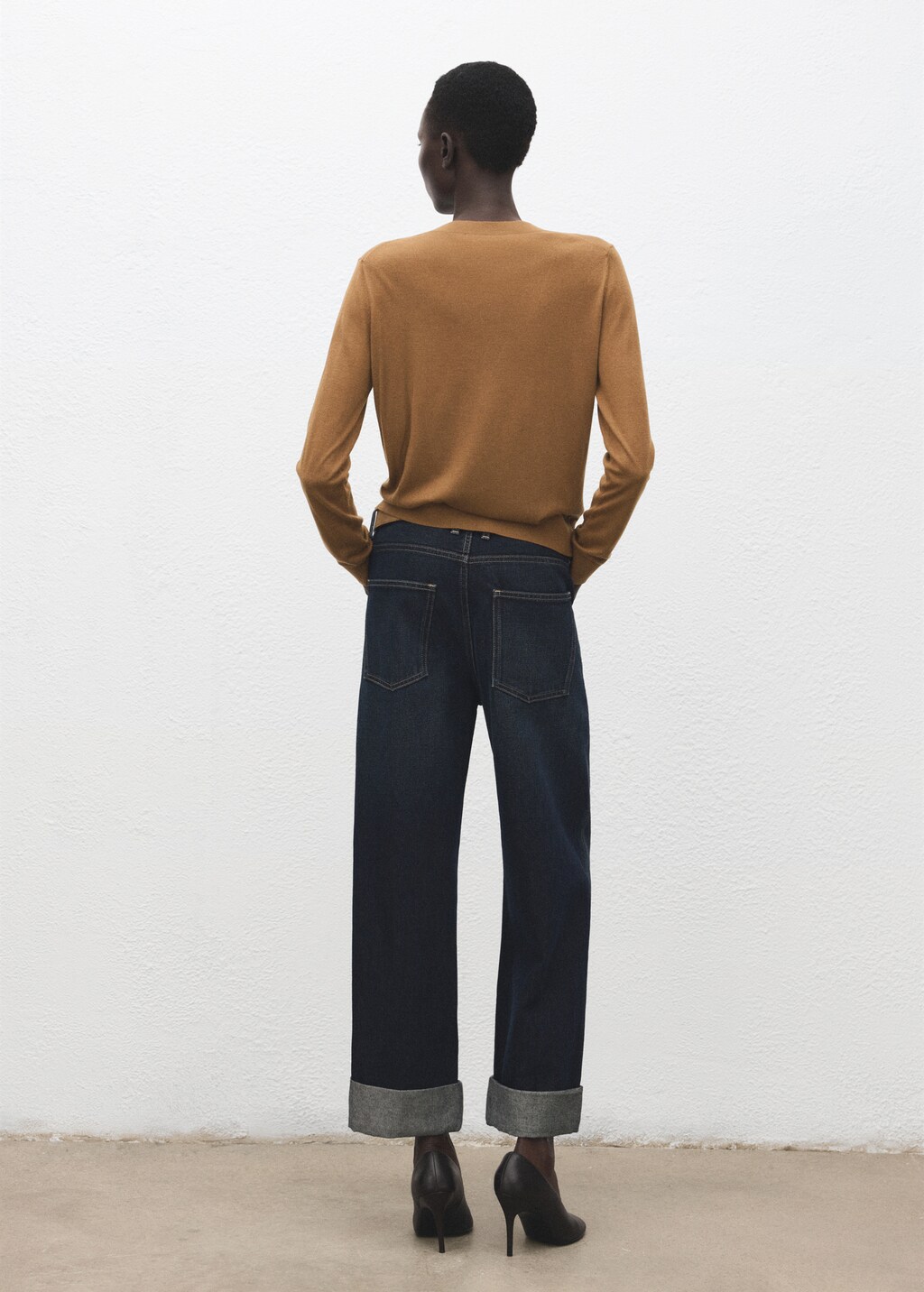 Mango V-neck knit sweater