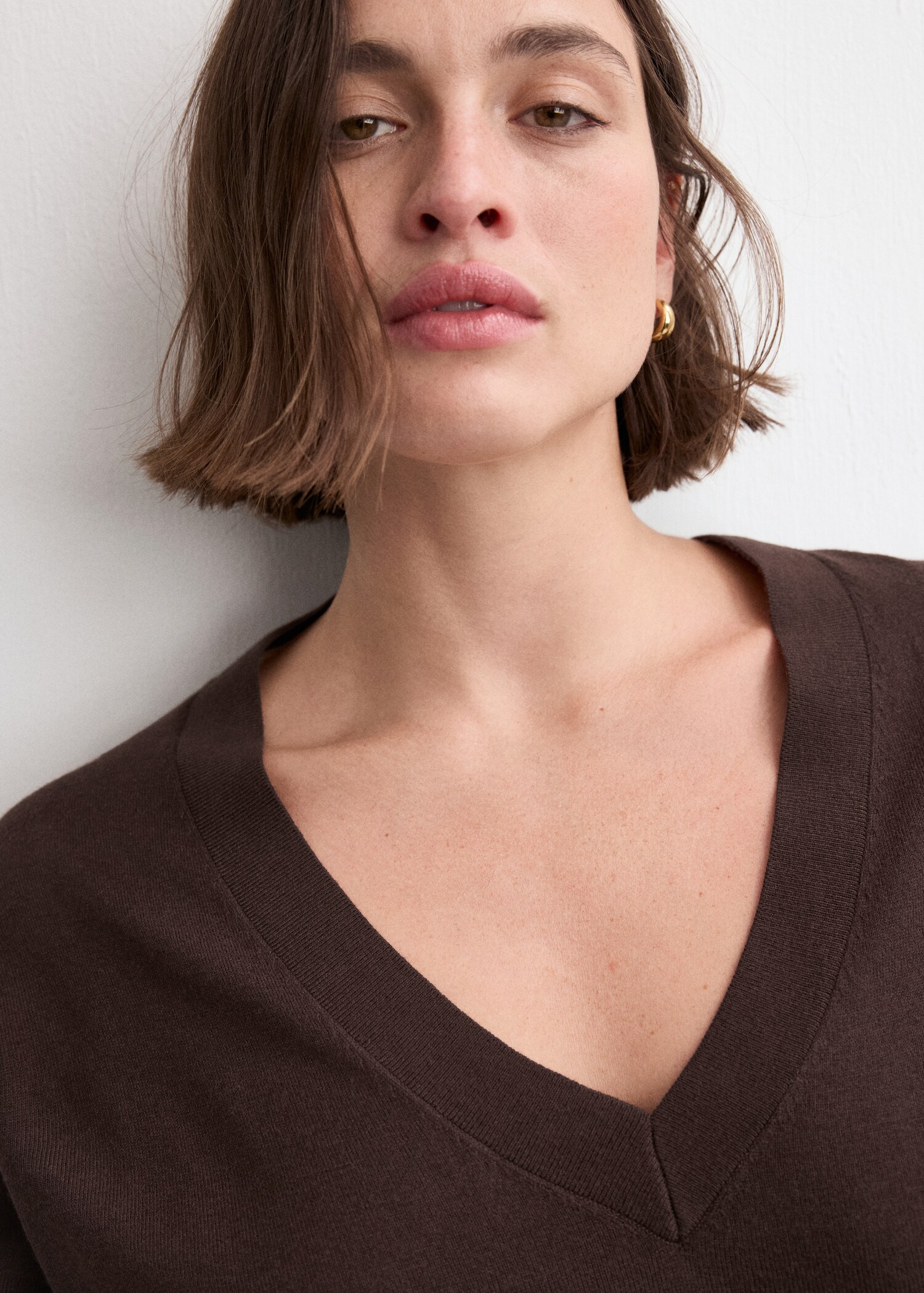 Pull-over maille col en V - Détail de l'article 4