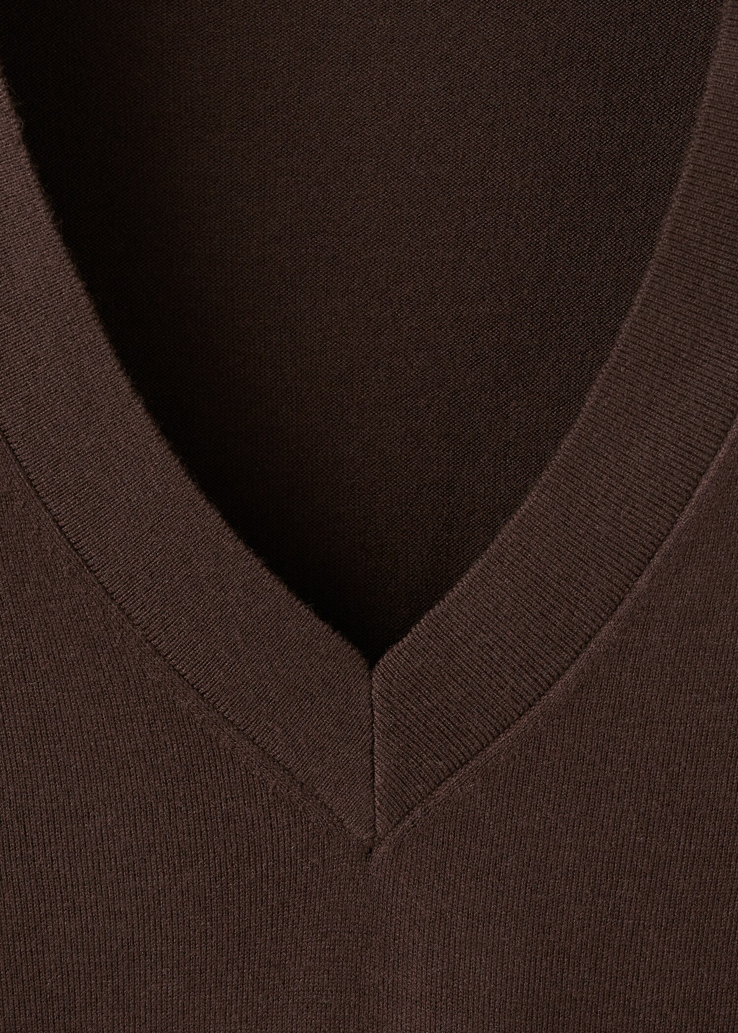 سترة محبوكة برقبة على شكل حرف V - تفاصيل المنتج 8