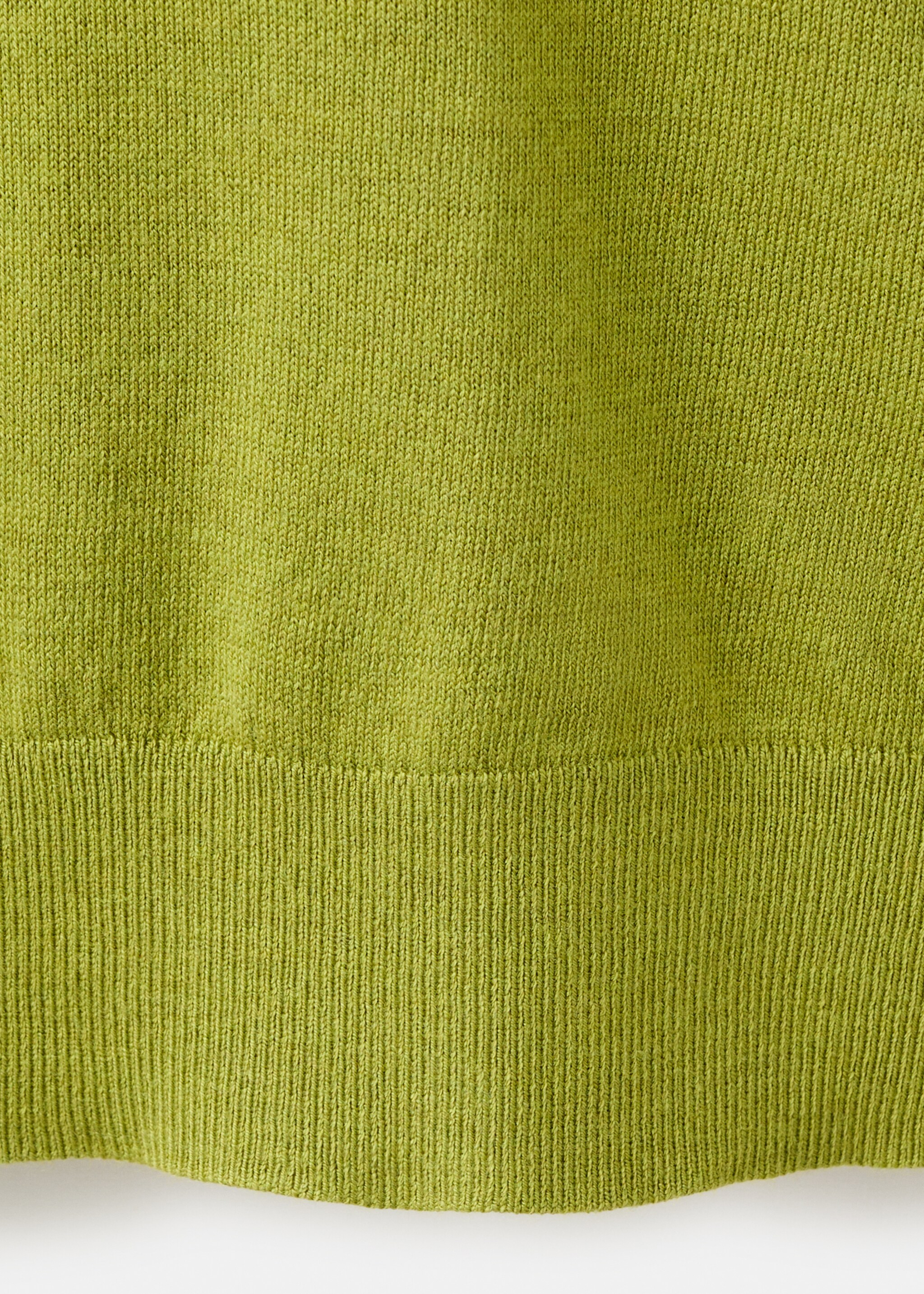 V-neck knit sweater - Details of the article 0, Green. Ref: 27031276-00.